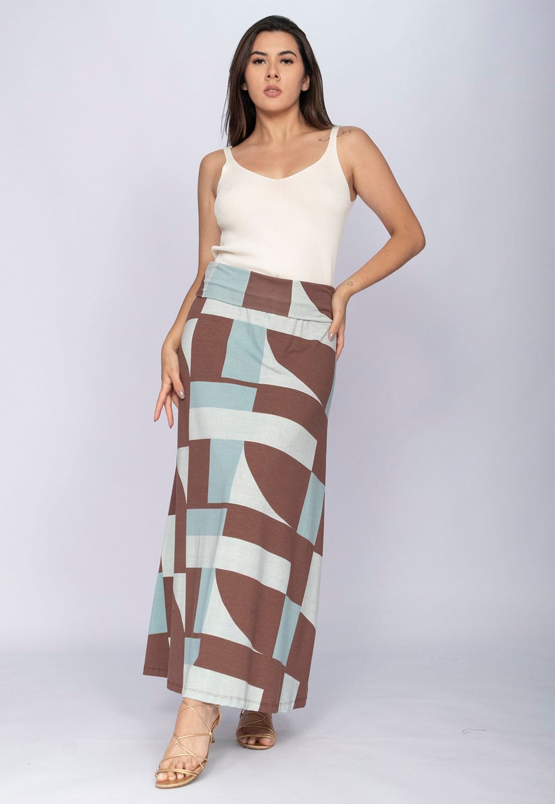 Saia CabanaFree Longa Malha SAZ Estampa Santa Rosa do Tocantins