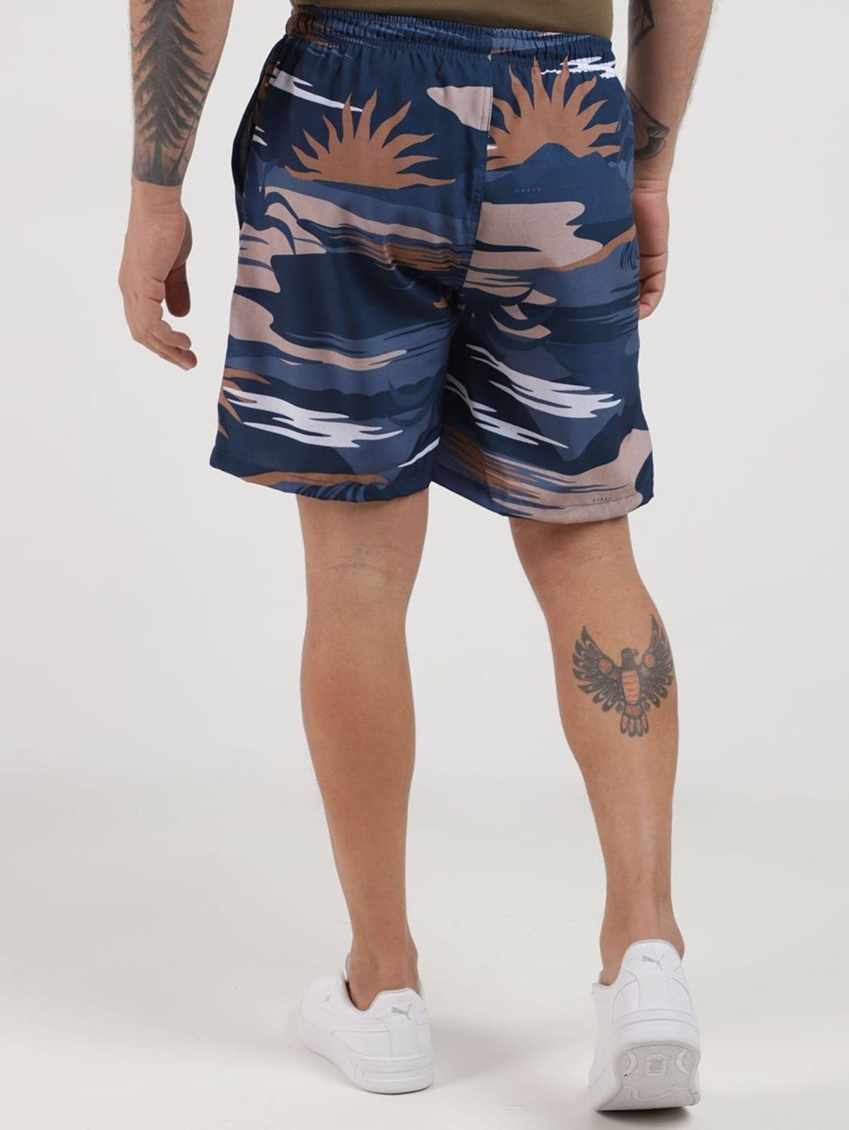 Vista 2 Bermuda Estampada Masculina DZero azul