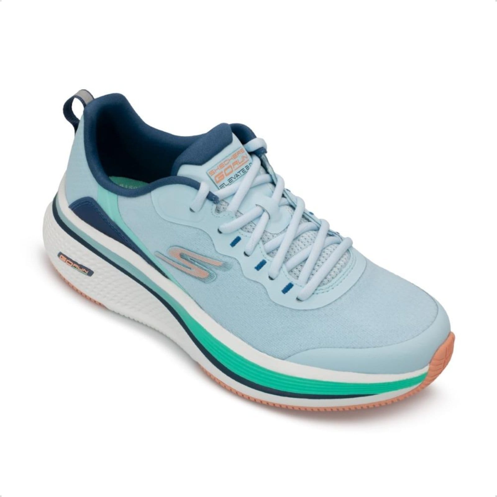 Vista 2 Tênis Skechers Feminino Go Run Elevate 2.0 - Cardona Corrida Skechers azul