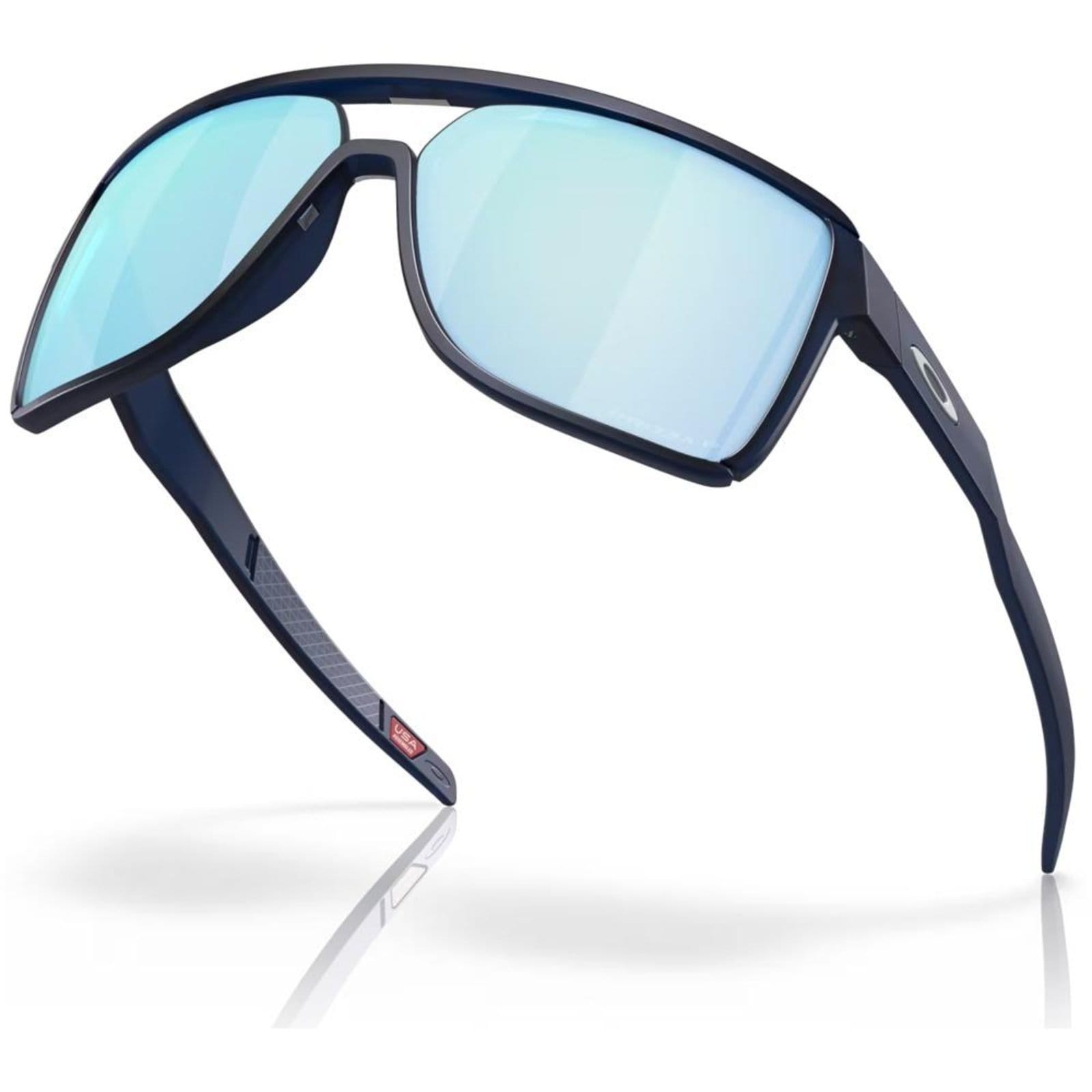Vista 2 Óculos de Sol Oakley Castel Matte Translucent Blue 0663 Oakley azul marinho blue