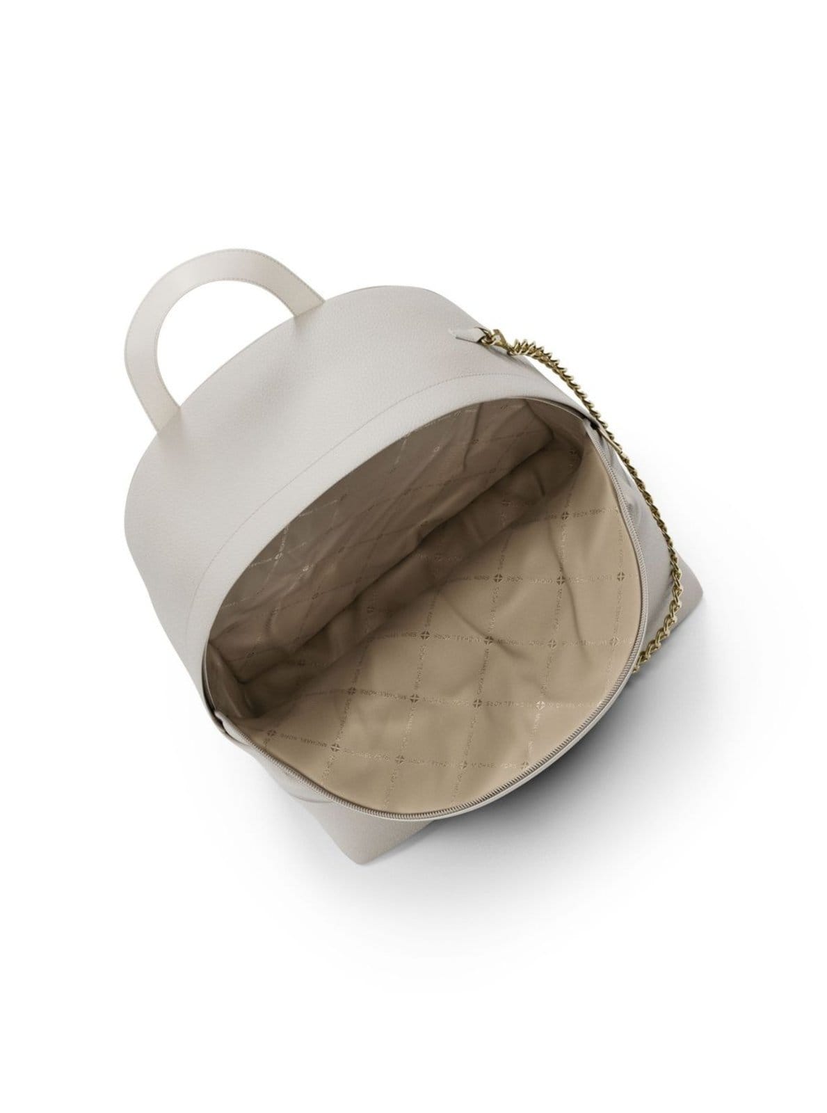 Vista 2 Mochila Slater Média 35F5G04B2V289 Michael Kors branco