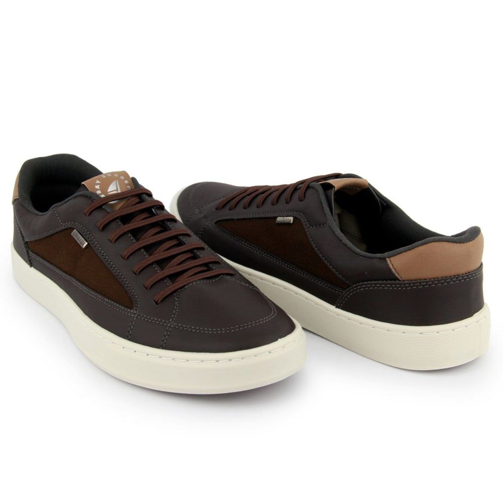 Vista 2 Tênis Sapatenis Masculino A. Andrade Sapato Casual Urbano Sola Reta Macio Gel Lançamento Anna Andrade marrom