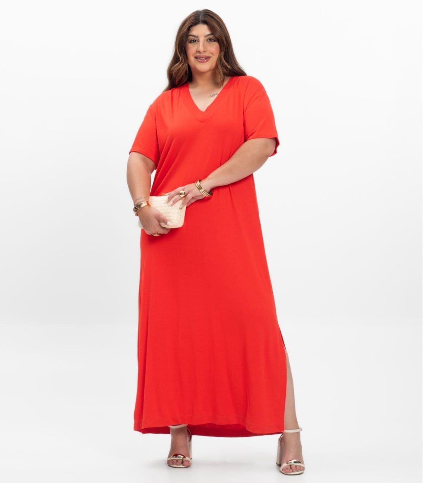 Vestido Super Midi Feminino Plus Size Secret Glam