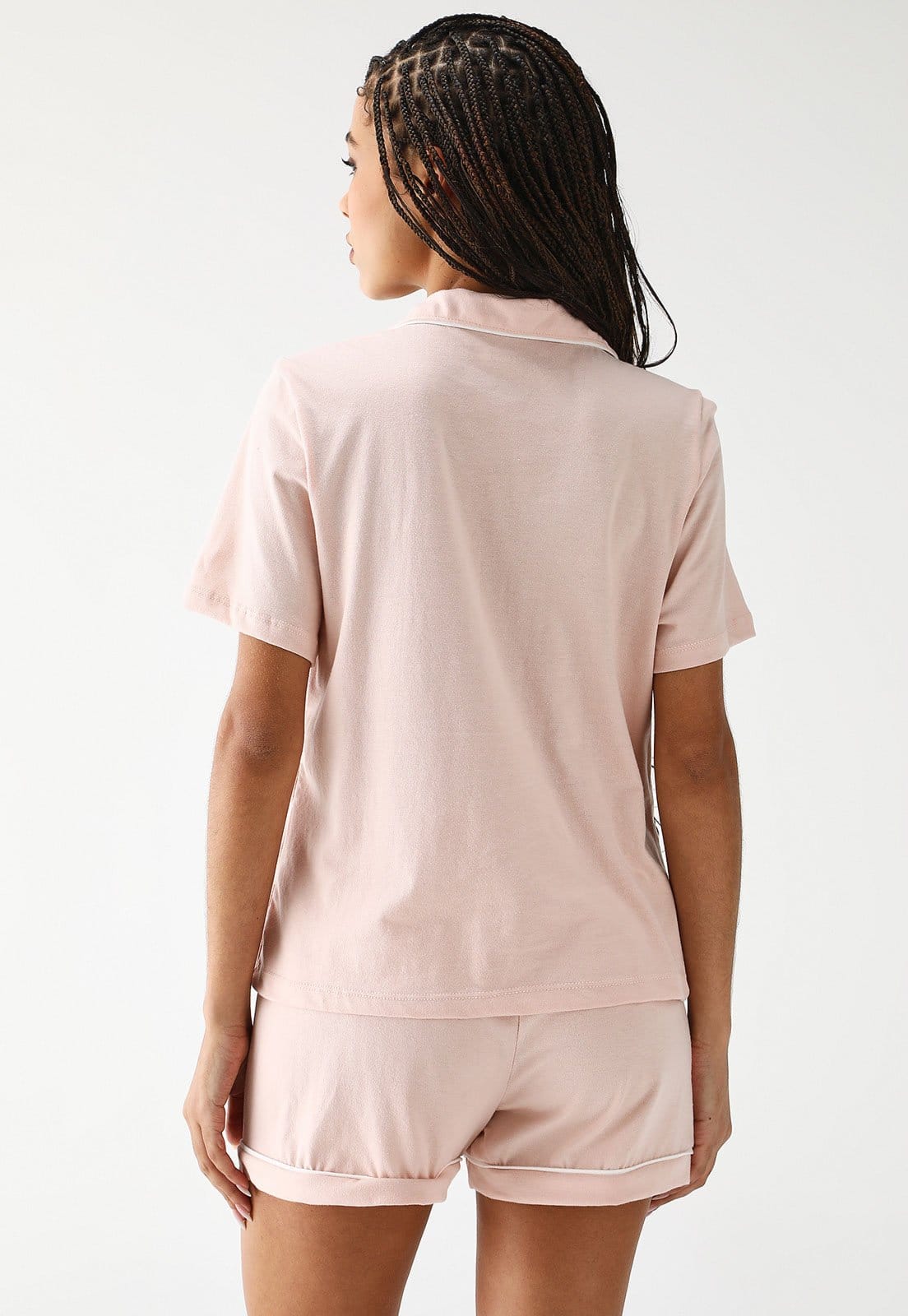 Vista 2 Pijama Hering Curto Essencial Hering rosa