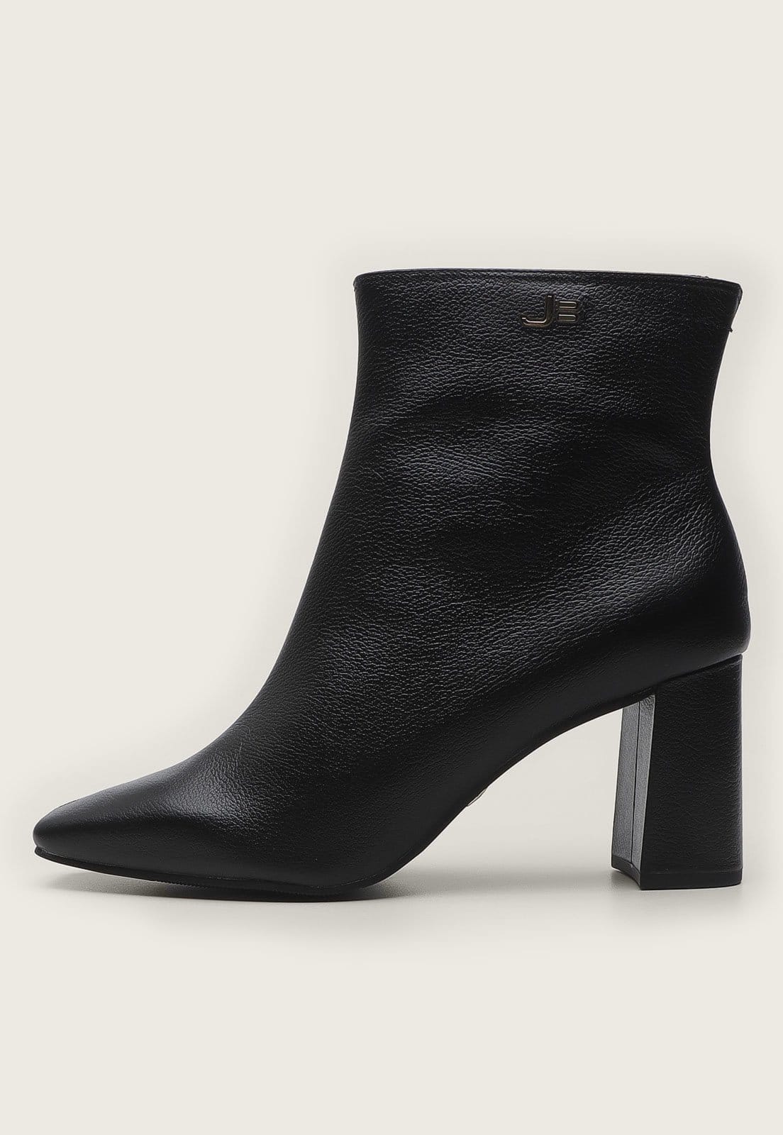 Bota Jorge Bischoff de Couro Salto Grosso Preta