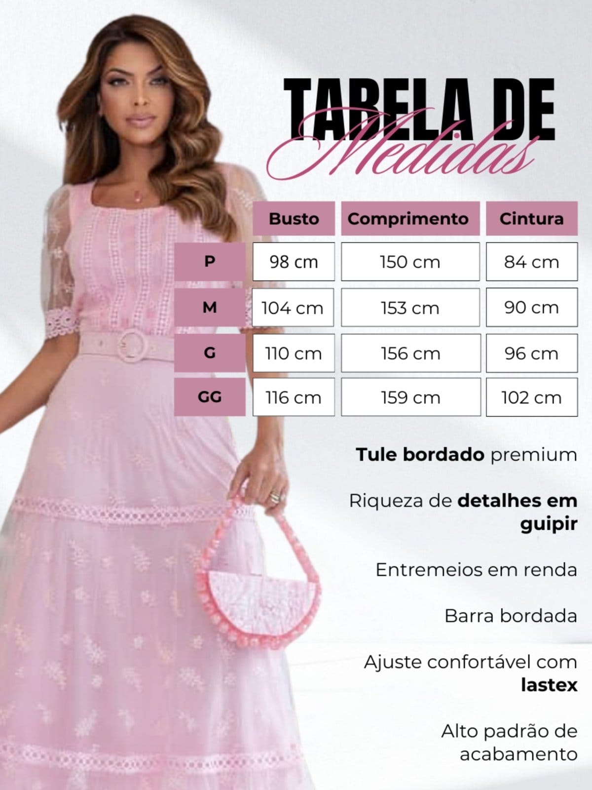 Vista 2 Vestidos de Festa Longo Manga Curta Decote Quadrado Sarah Cristina Brand preto