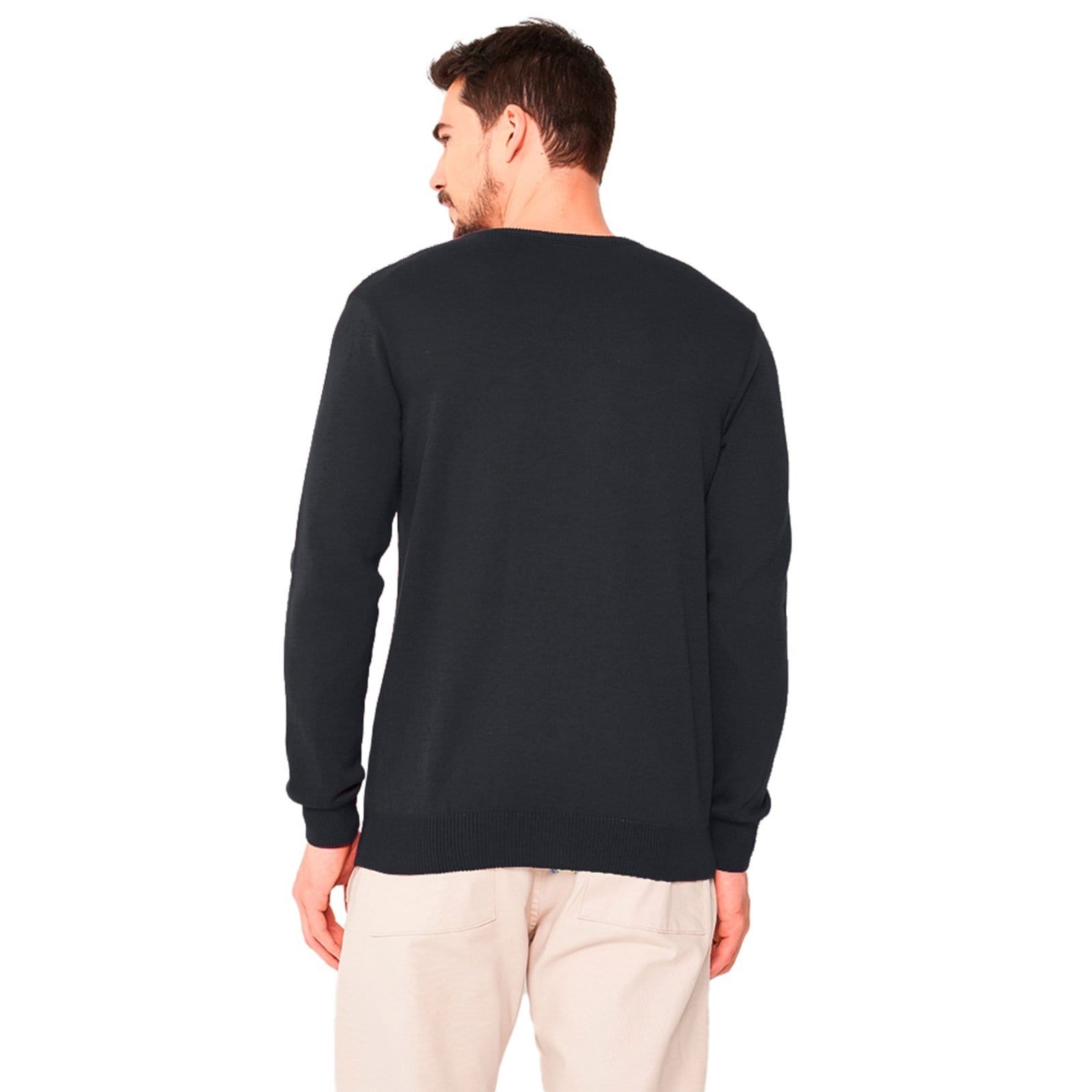 Vista 2 Suéter Tricô Colcci Slim Ou24B Masculino Colcci preto