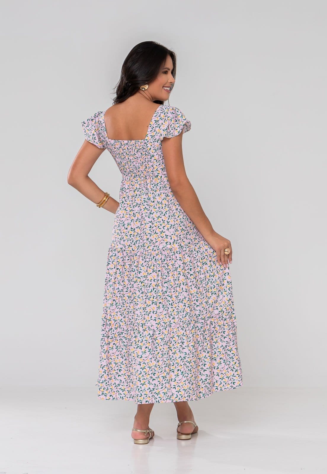 Vestido Aura Débora Viscoamida Limões