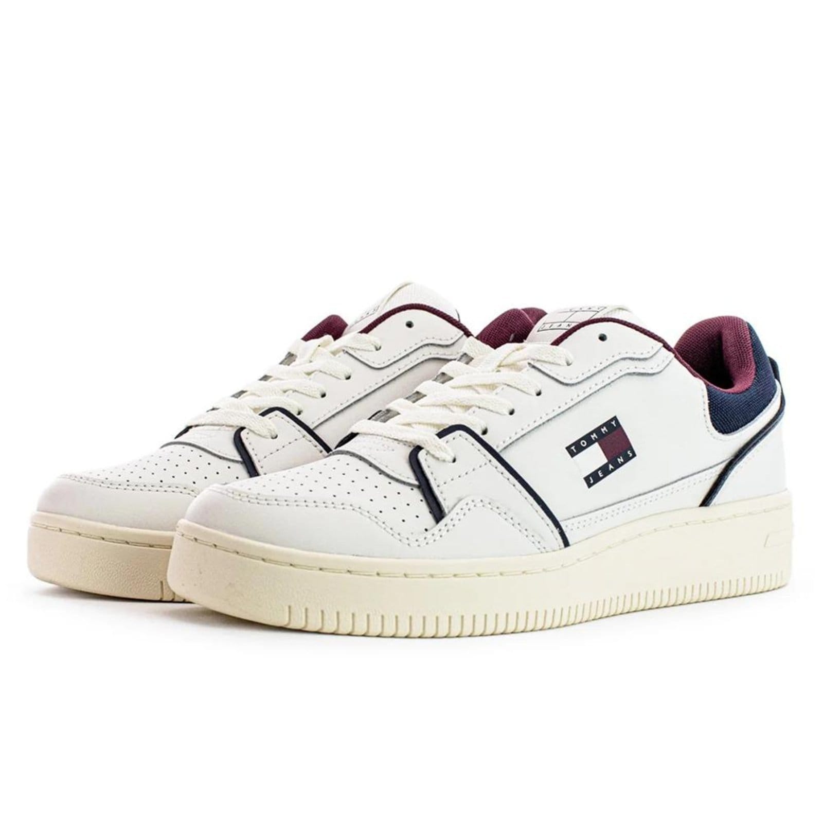 Vista 2 Tênis Tommy Hilfiger TJM Retro Basket Masculino RWB Tommy Hilfiger branco