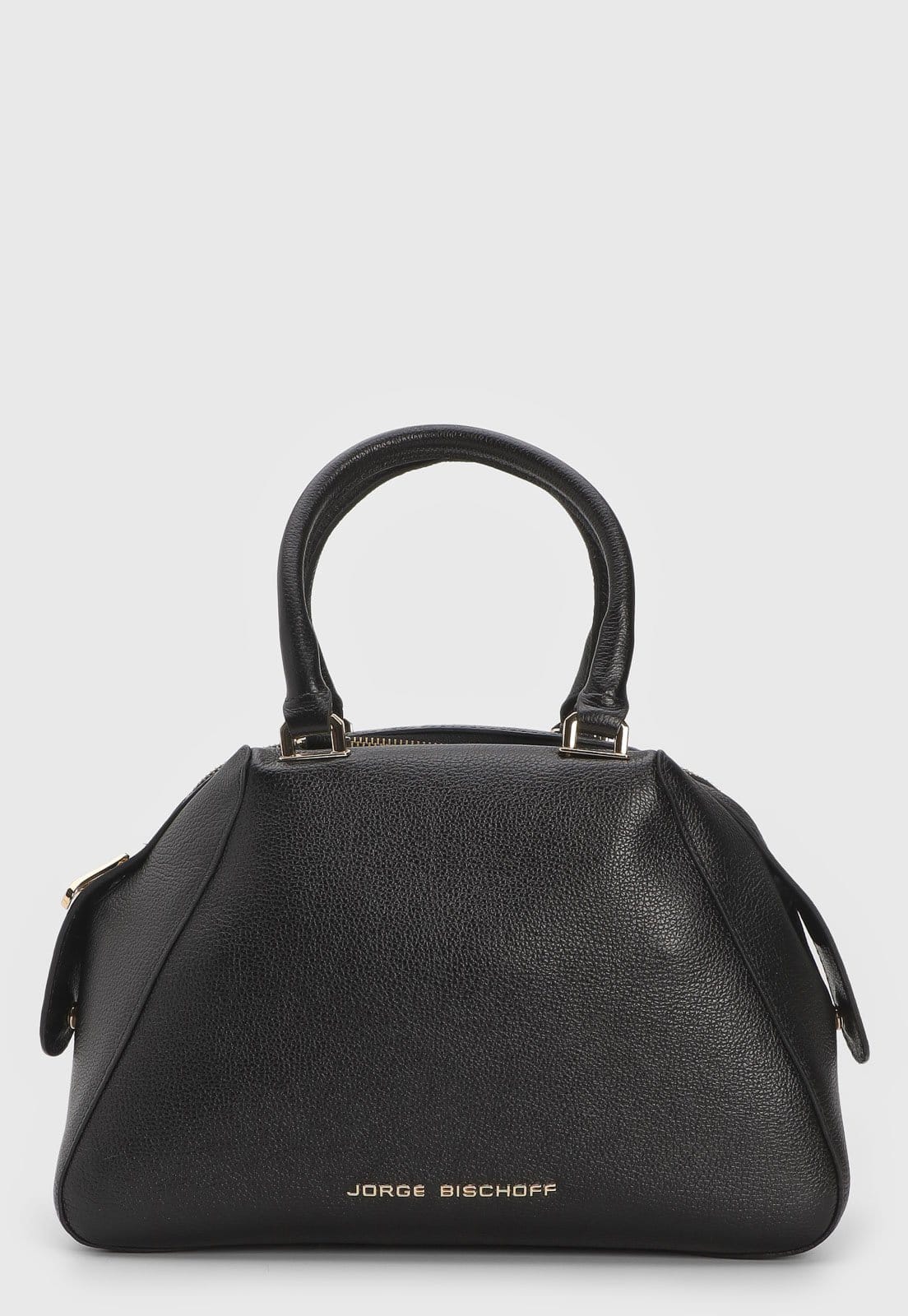 Vista 2 Bolsa Tiracolo Jorge Bischoff Geométrica Preta Jorge Bischoff preto