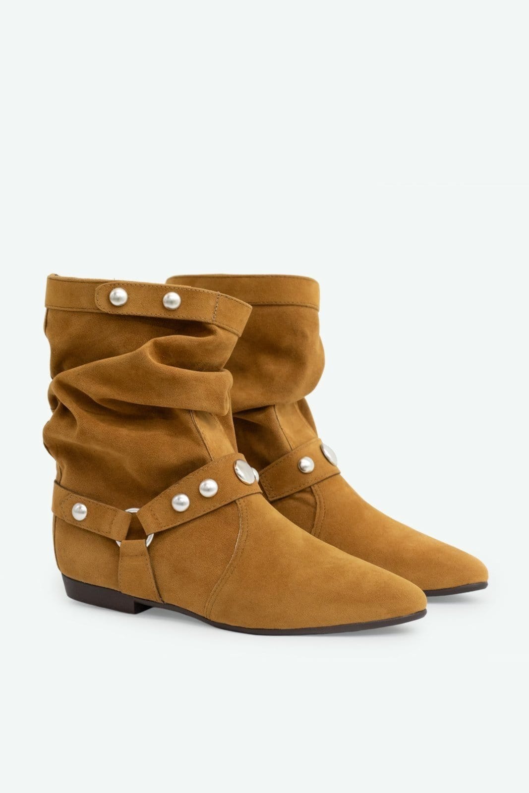 Vista 2 Bota Slouchy Cora Suzana Santos bege