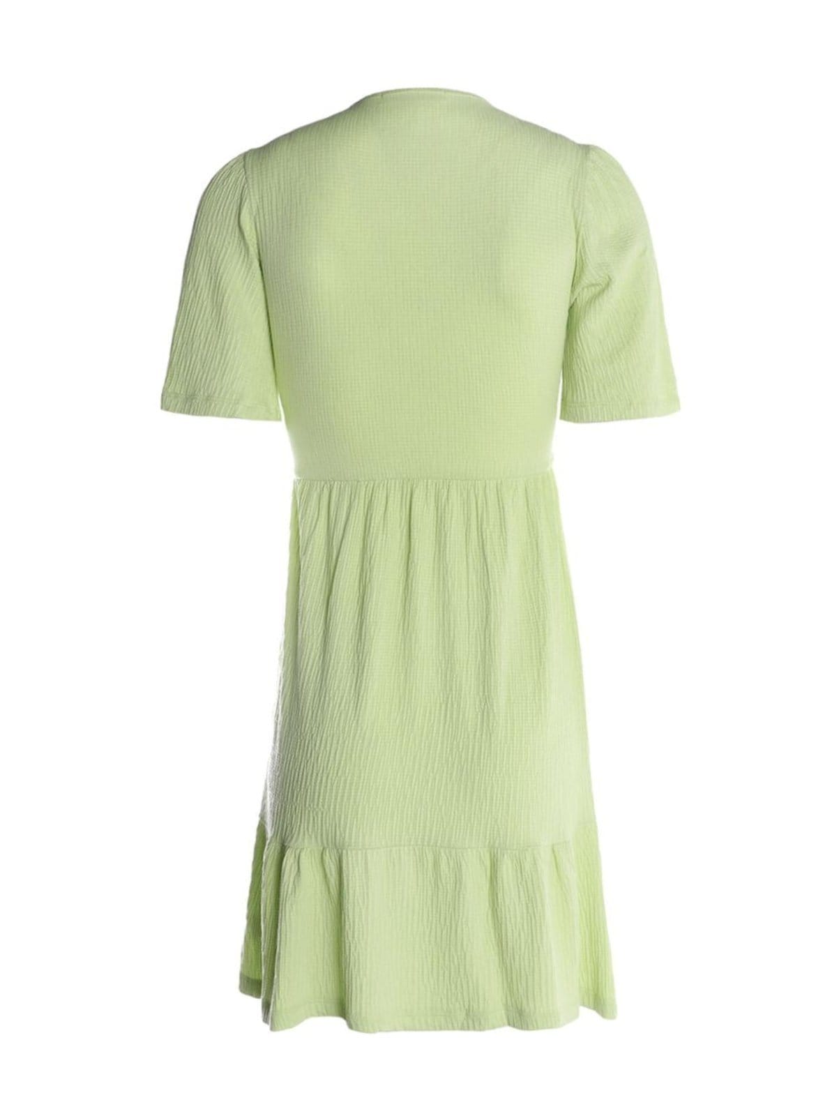 Vista 2 Vestido Malha Curto Manga Sino Autentique Feminino Autentique verde