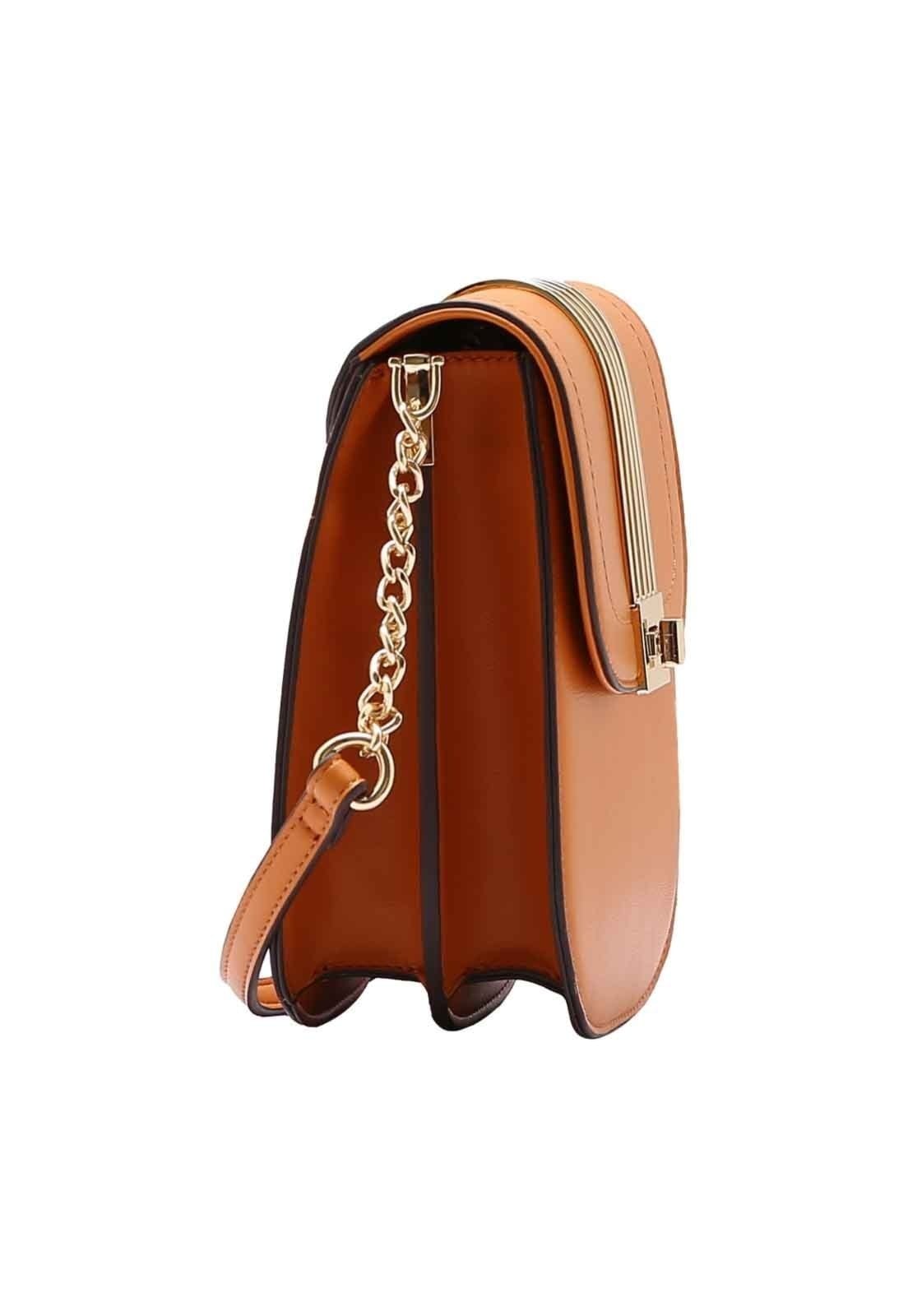 Vista 2 Bolsa Feminina Chenson Original Atemporal Transversal 3485071 Chenson caramelo