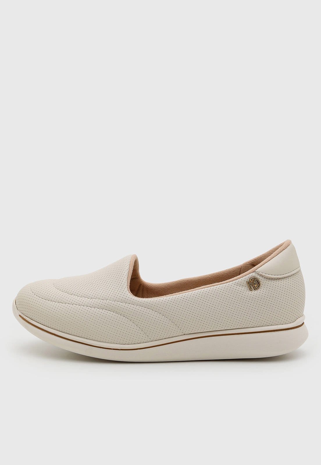 Tênis Feminino Vizzano Slip On Off White