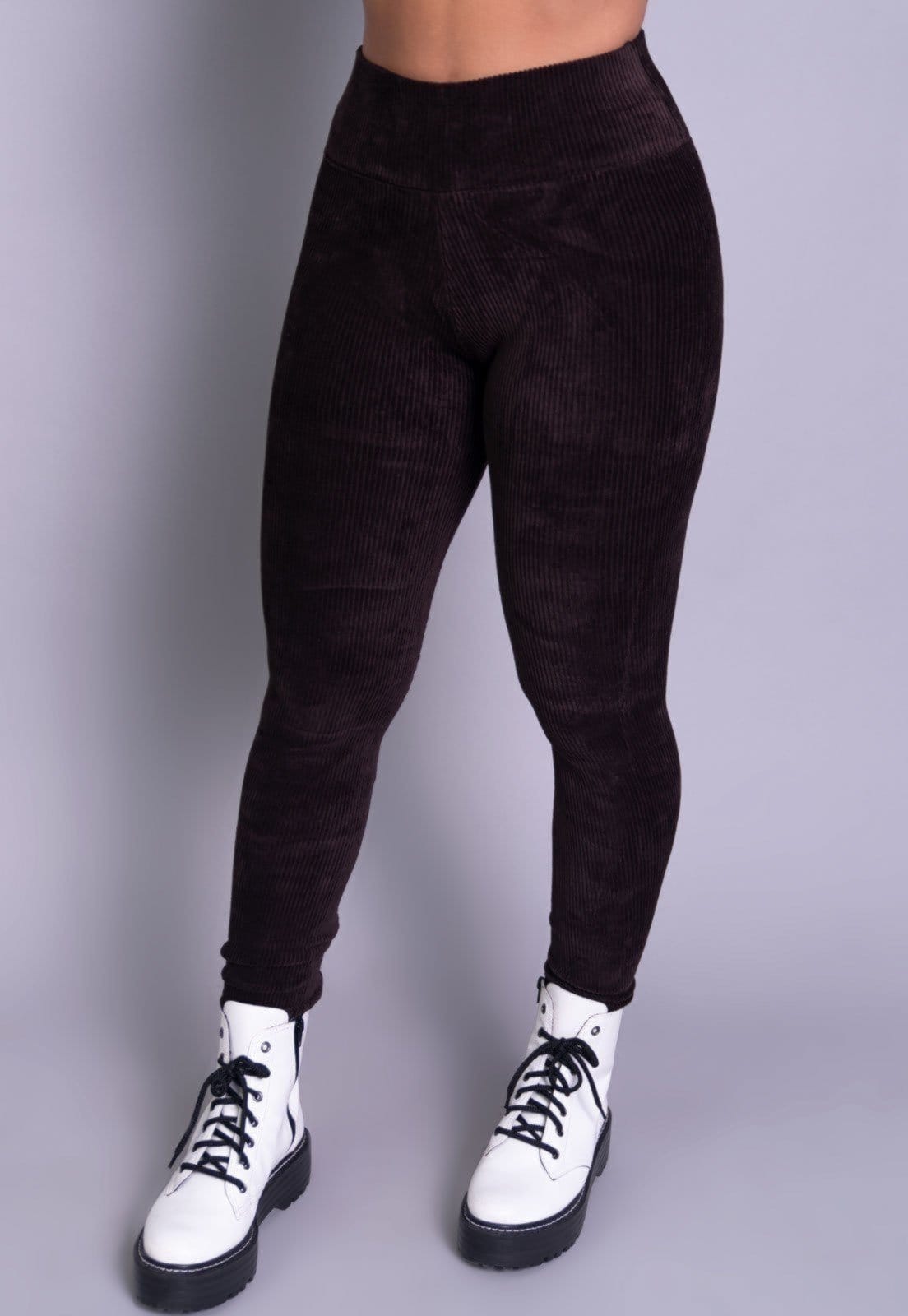 Calça Legging Serra e Mar Modas Veludo Cotelê