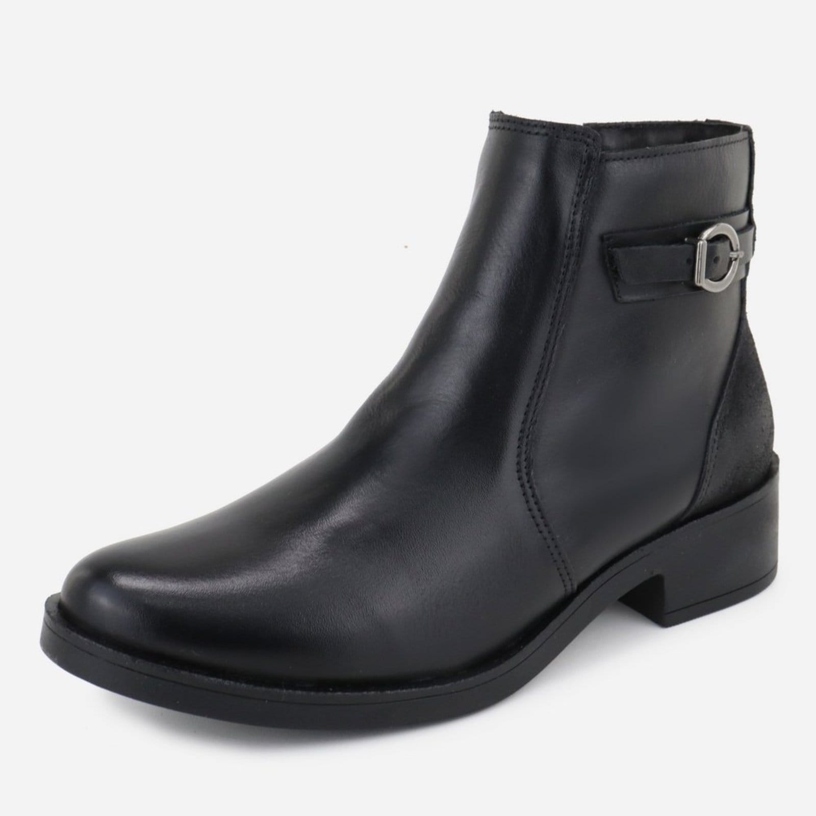 Bota Botinha Couro Maria Paula Cano Baixo Confortável