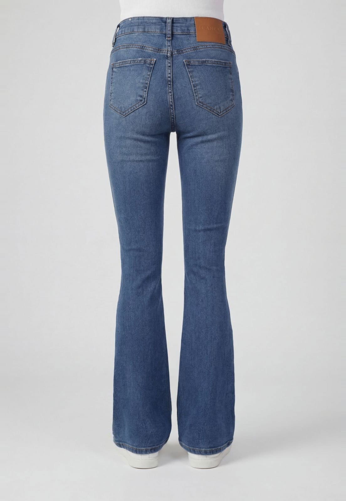 Vista 2 Calça Feminina Lança Perfume Atena Flare Lança Perfume azul