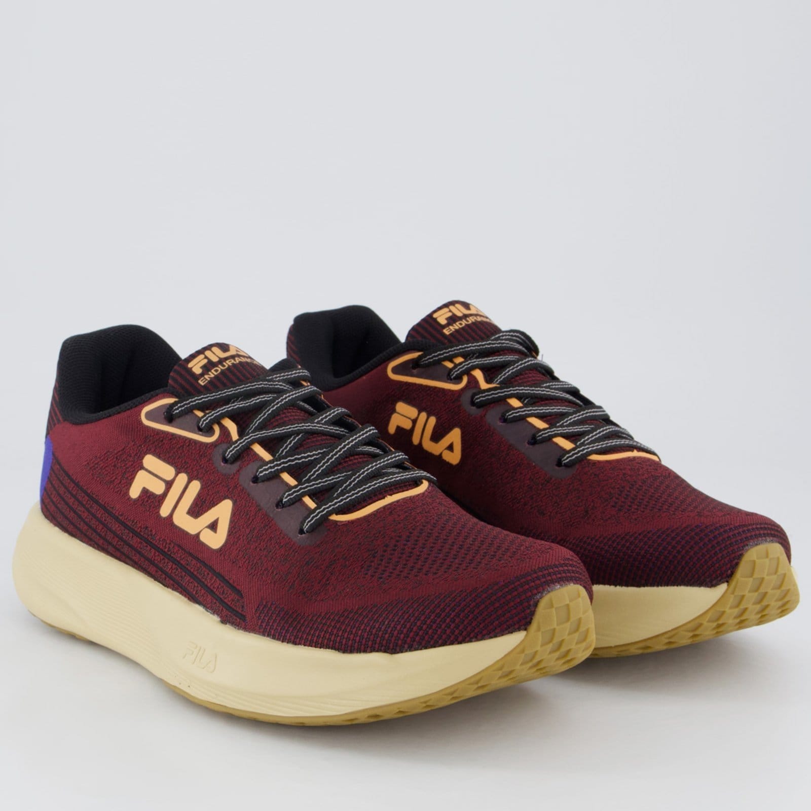 Vista 2 Tênis Fila Endurance Feminino Bordô Fila vermelho