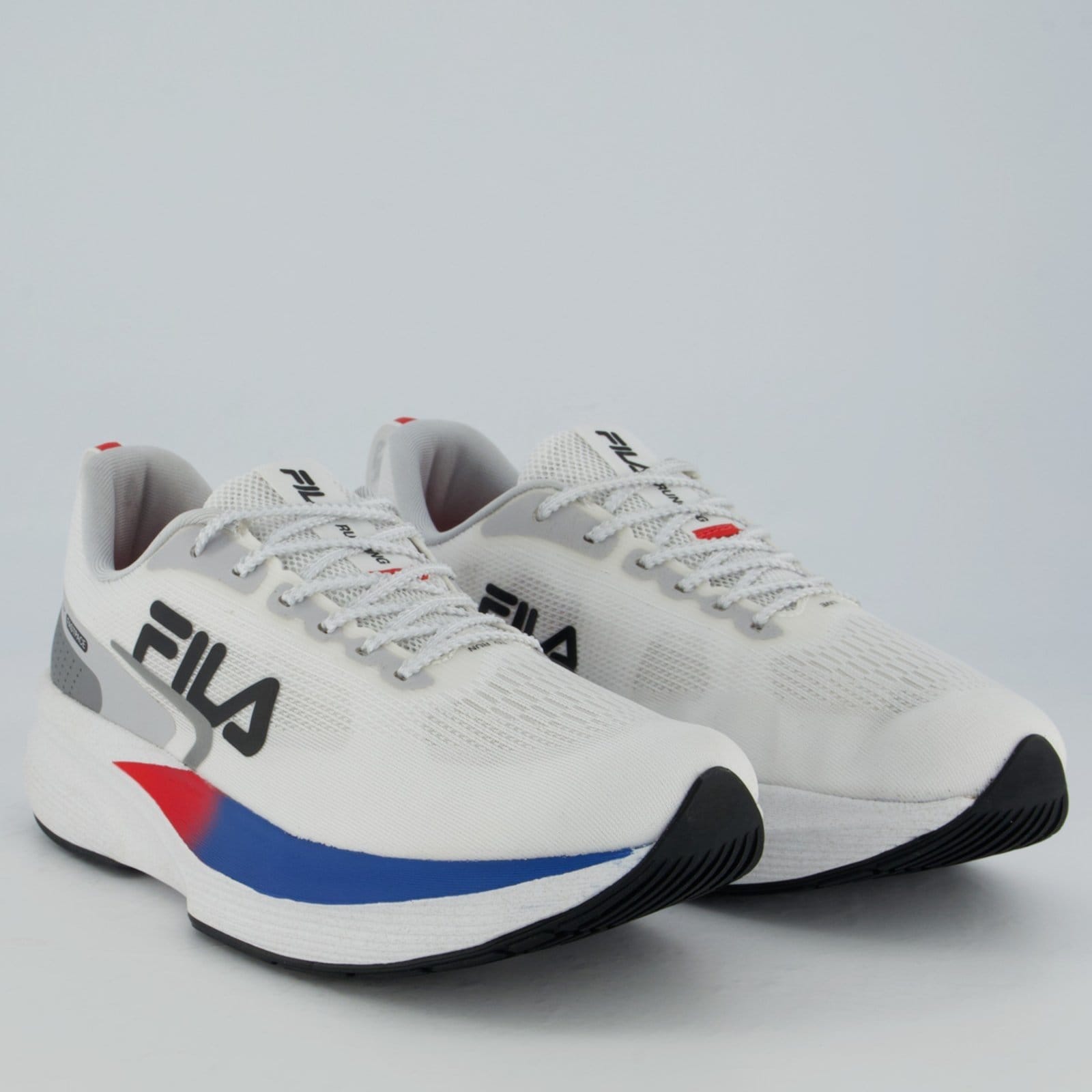 Vista 2 Tênis Fila Racer Fastpace Feminino Branco e Azul Fila branco azul