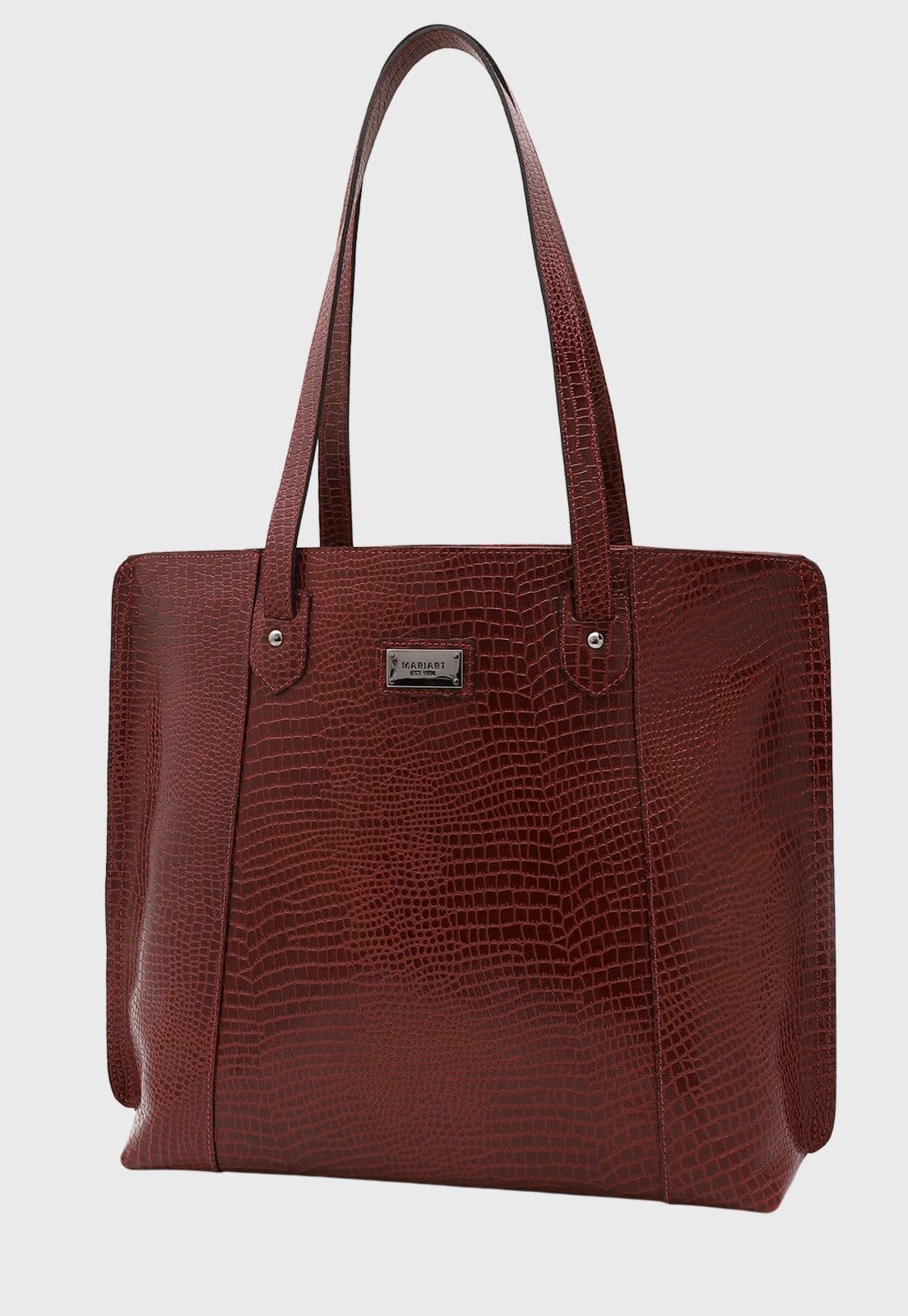 Vista 2 Bolsa Shopper Couro Mariart 5240MRT Vermelha Mariart vermelho