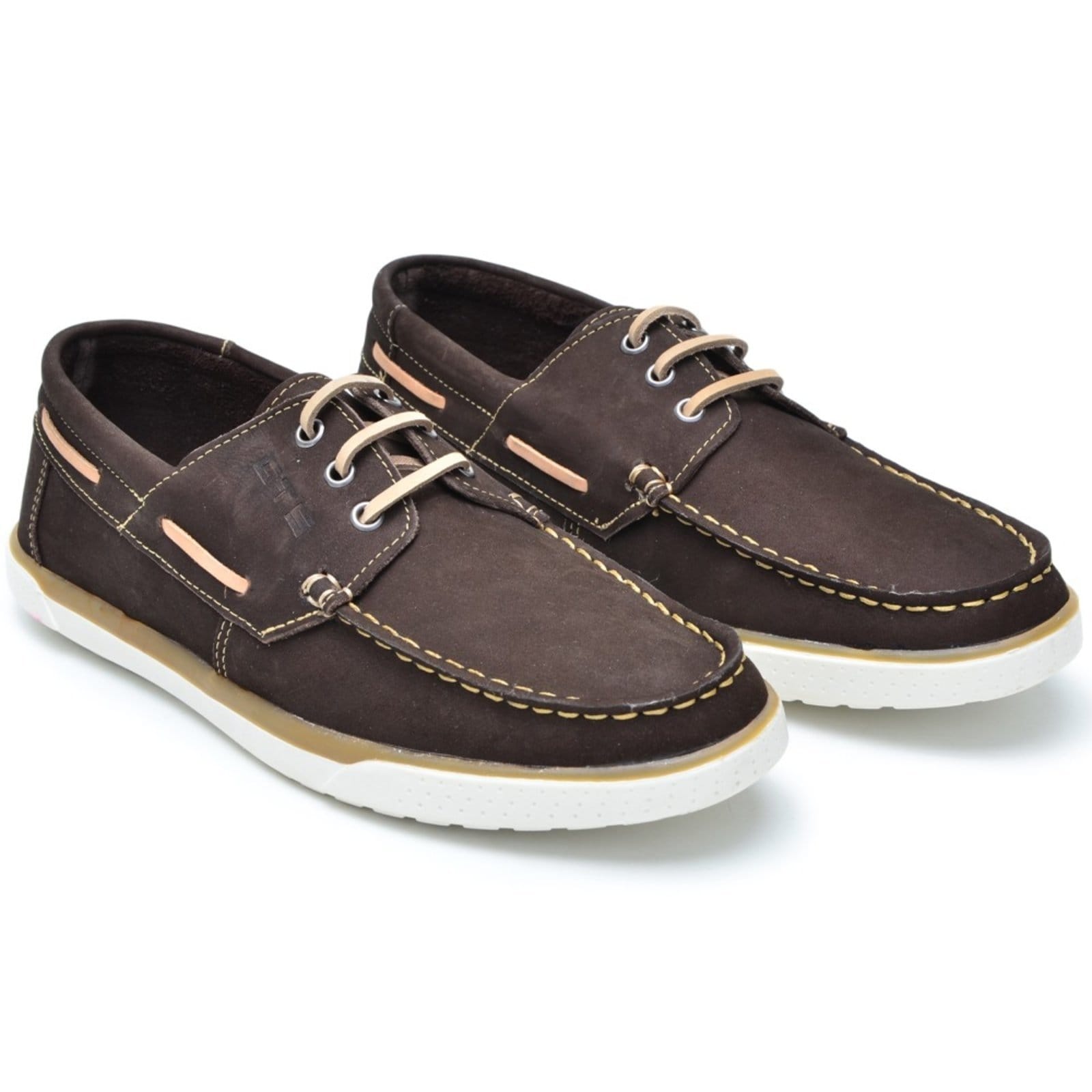 Mocassim Docksider Couro Masculino Casual Conforto Costurado À Mão Cadarço Reforçado