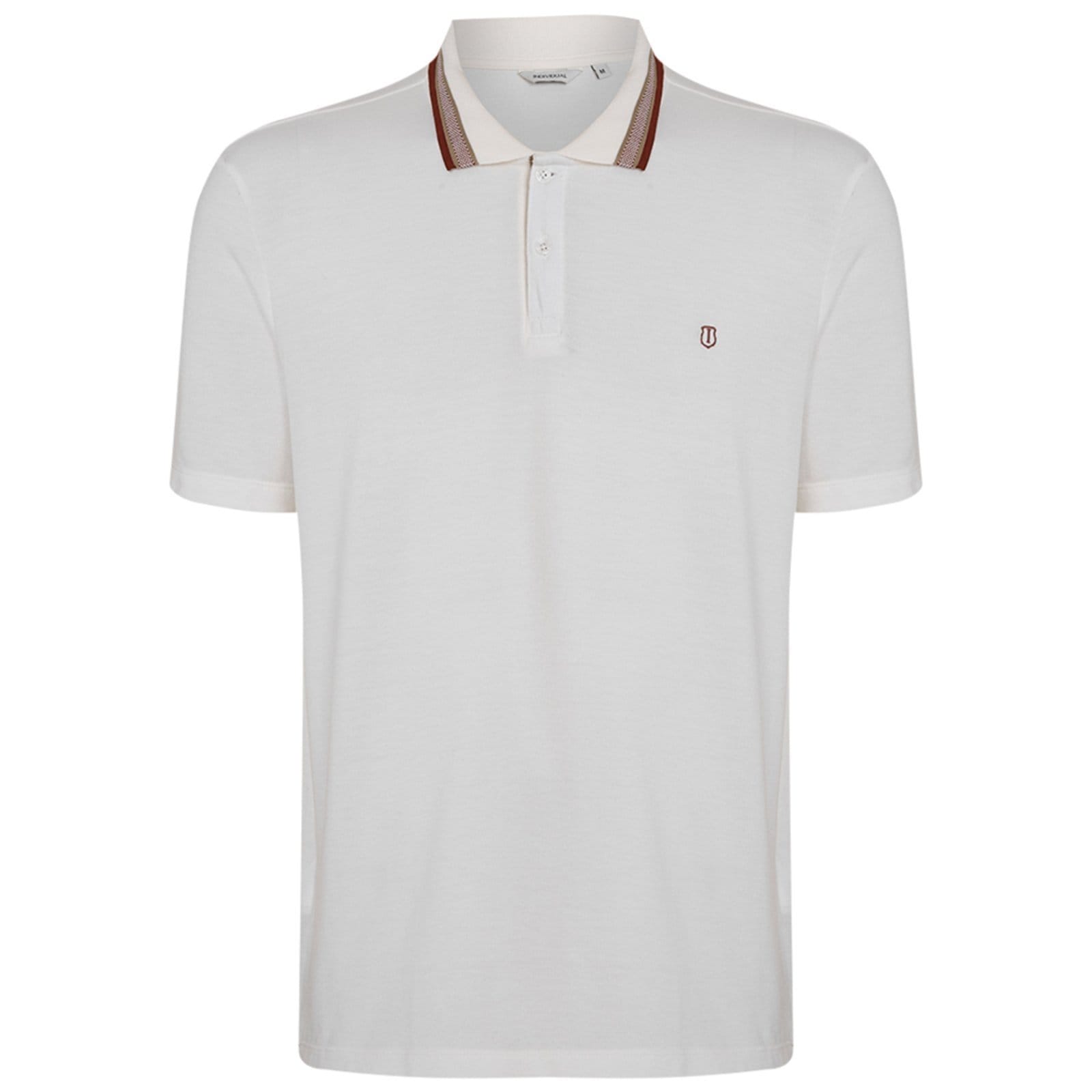 Camisa Polo Individual Maquinetada Ou25 Off White Masculino