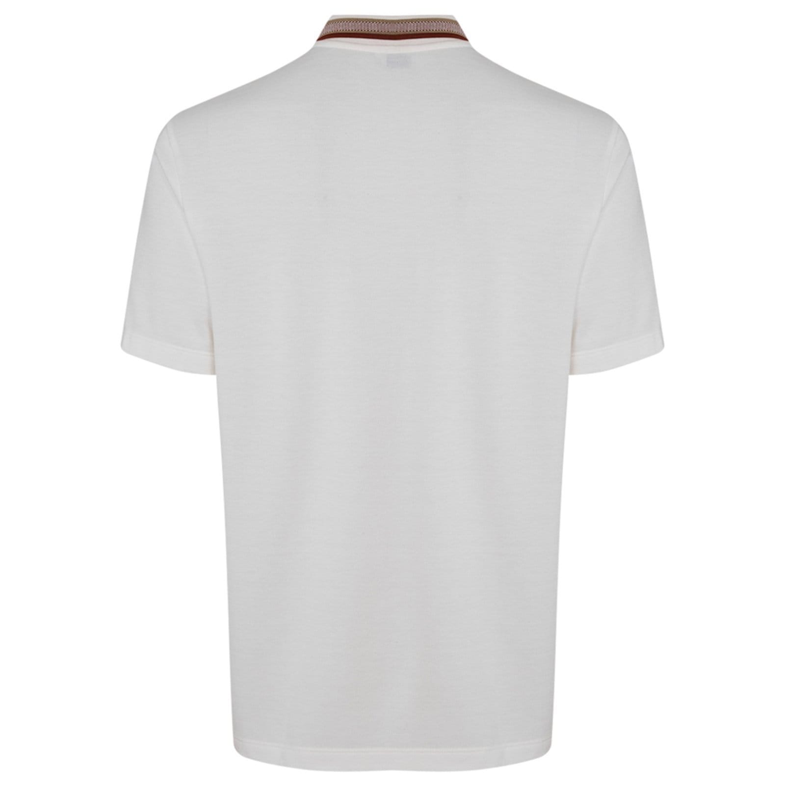 Vista 2 Camisa Polo Individual Maquinetada Ou25 Off White Masculino Individual amarelo white