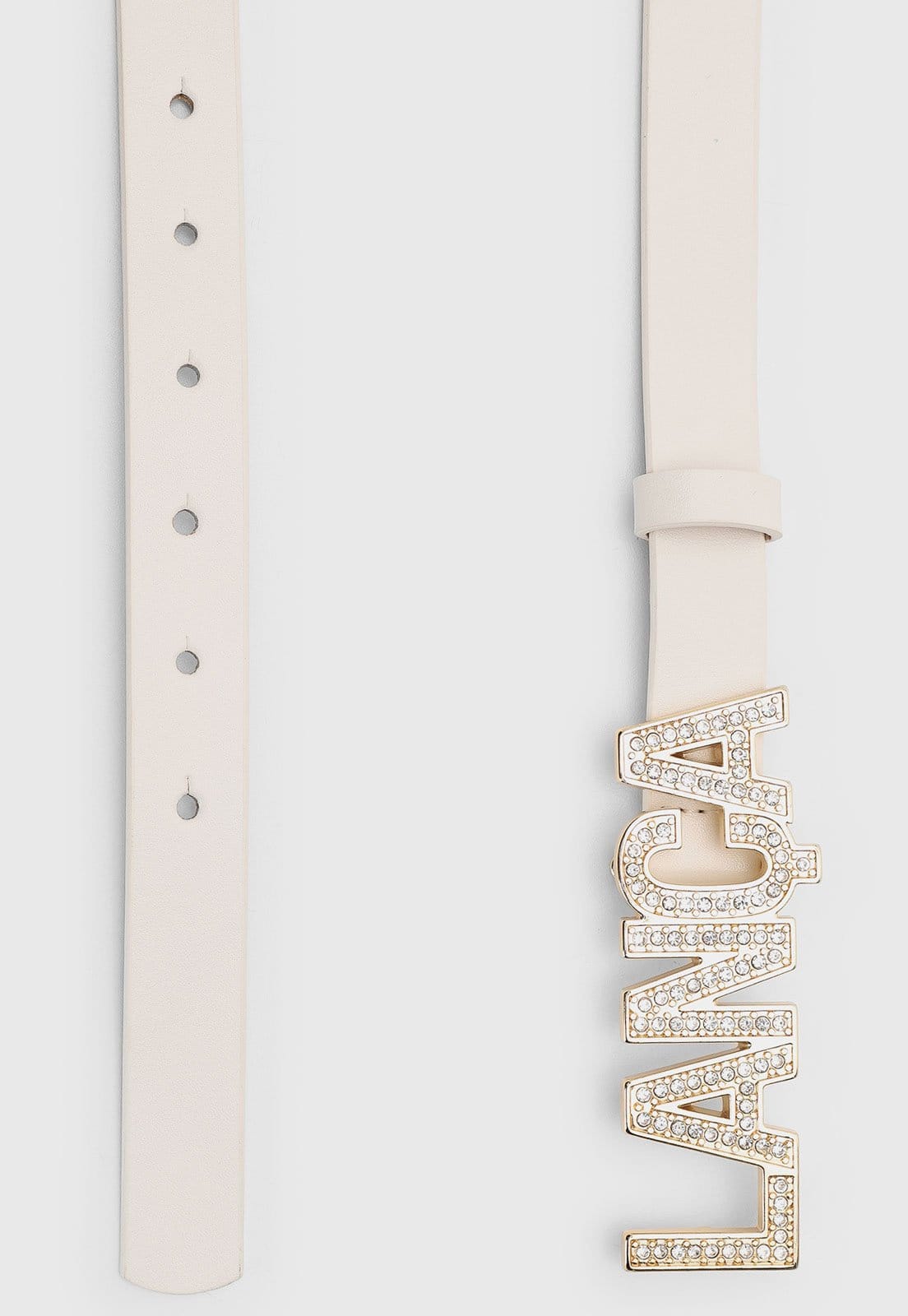 Cinto Feminino Lança Perfume Fivela Pedrarias Off-White - 2
