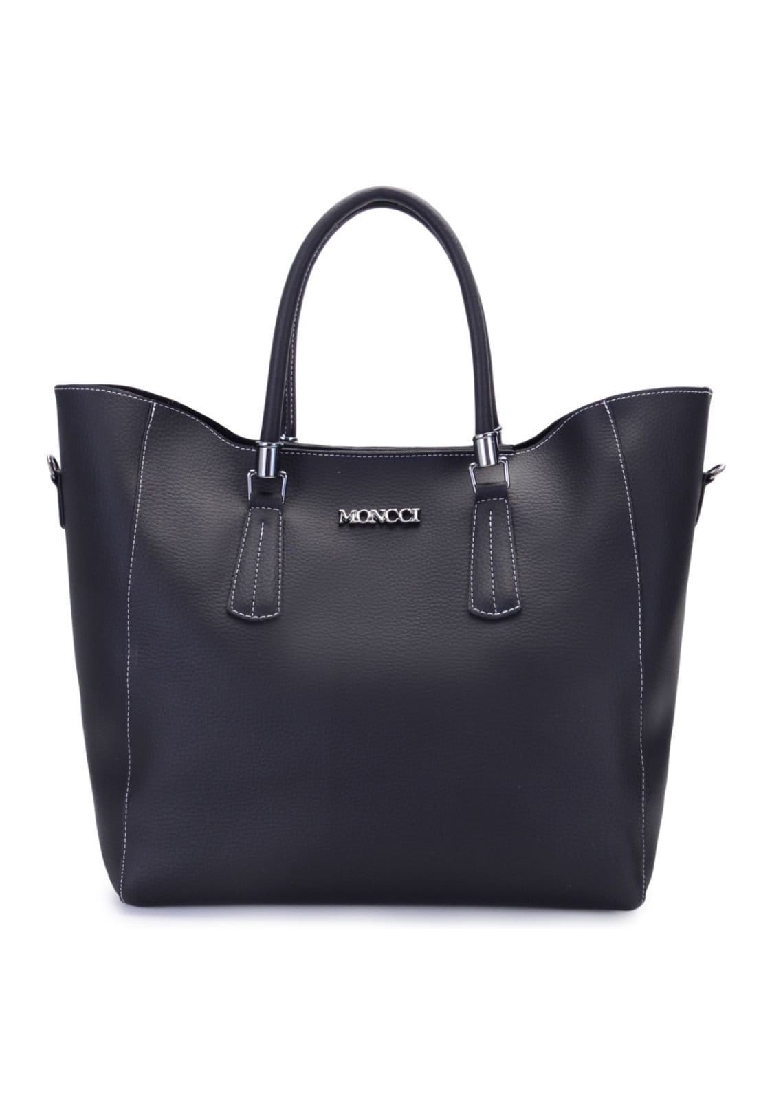 Bolsa grande feminina Valencia alça transversal para faculdade caderno notebook Moncci com marfim