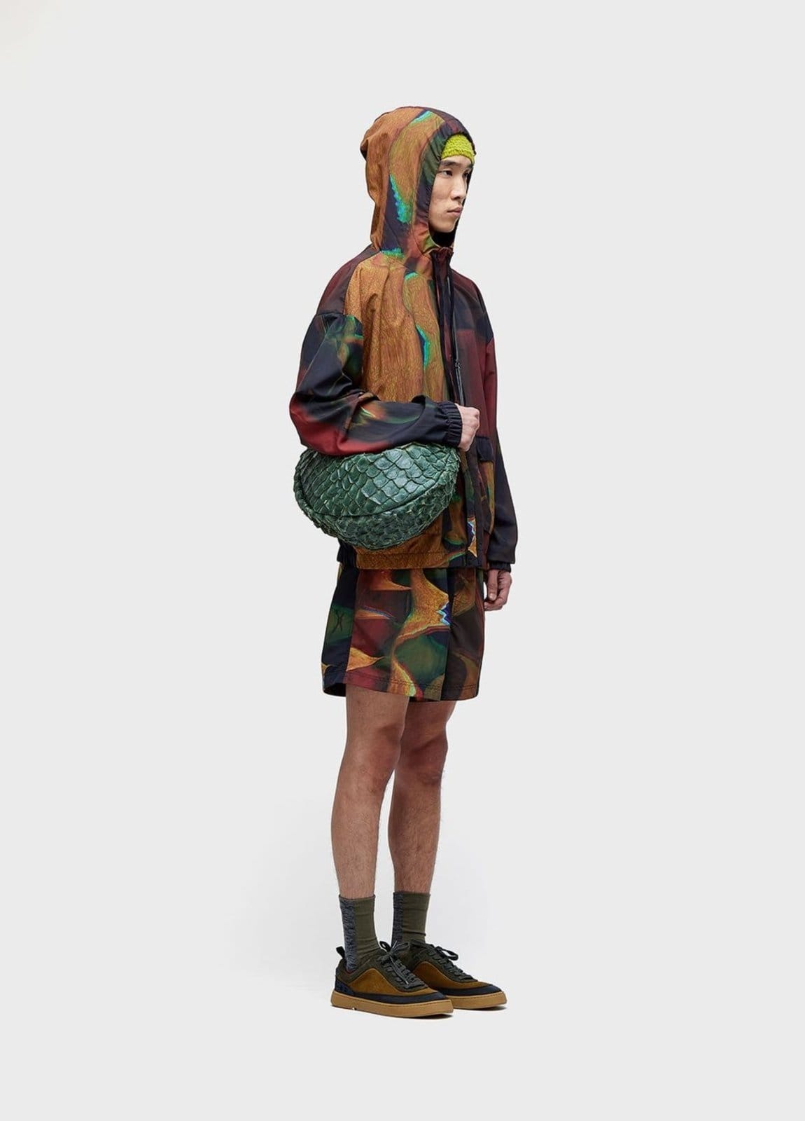 Vista 2 Bermuda over rose glitch Osklen preto rose