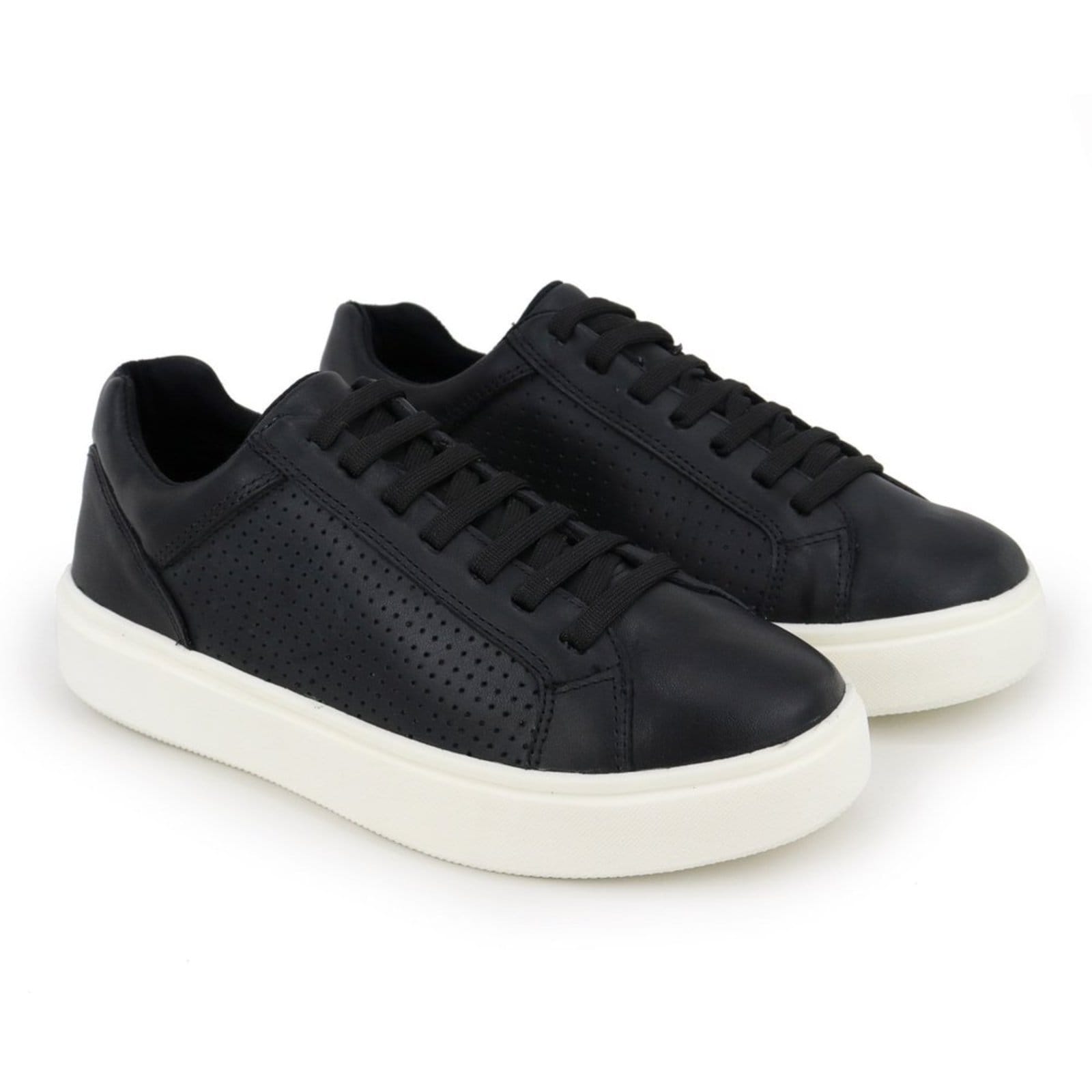 Tênis Casual Masculino Em Couro Macio Elegante