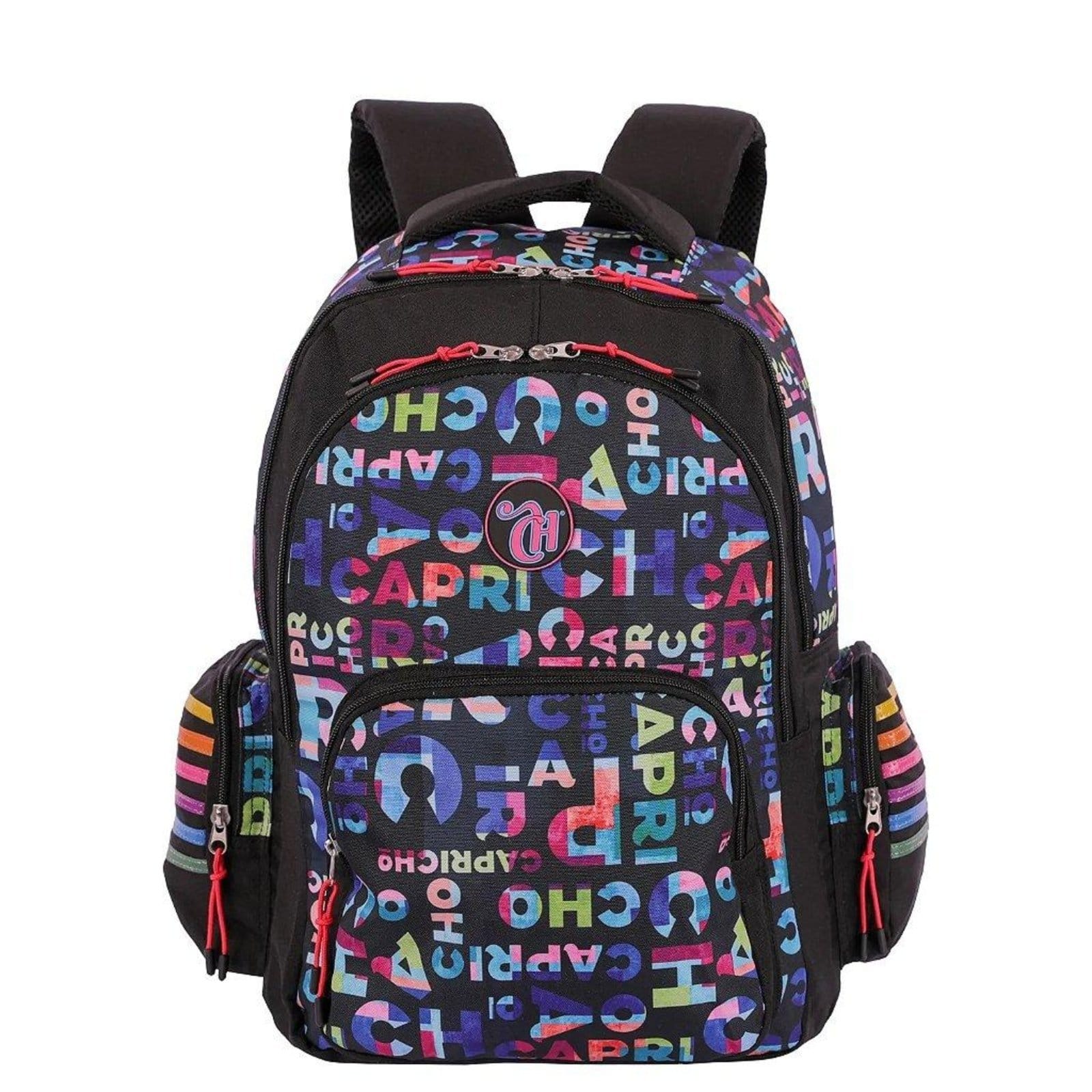 Vista principal Infantil - Mochila Sestini Capricho 2 Compartimento Party Feminino Sestini incolor