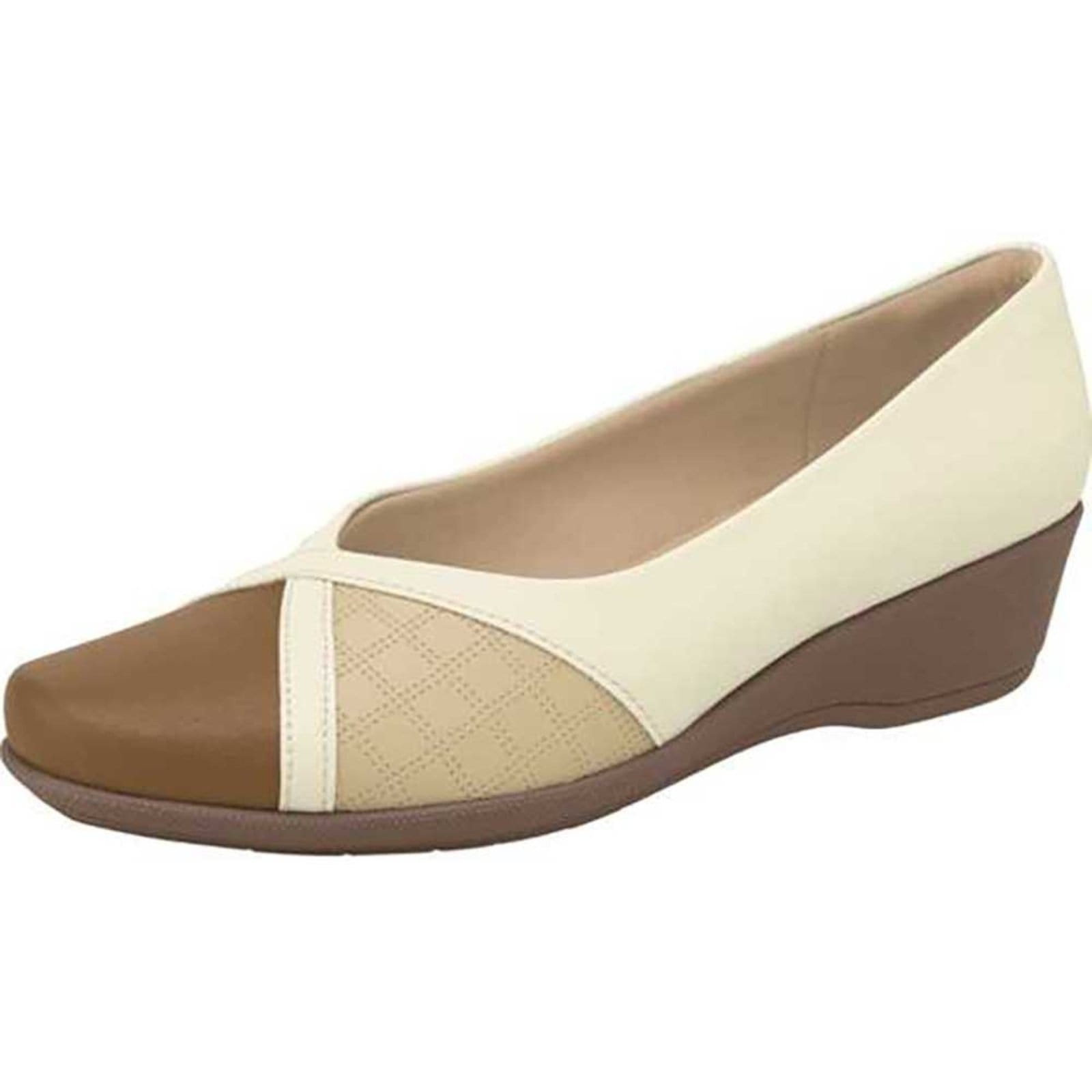 Vista 2 Sapatilha Feminino Piccadilly Bico Quadrado Piccadilly off-white