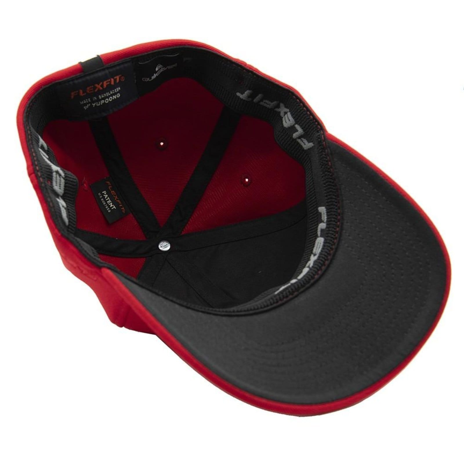 Boné Quiksilver Aba Curva Plate Type Silver SM23 Vermelho