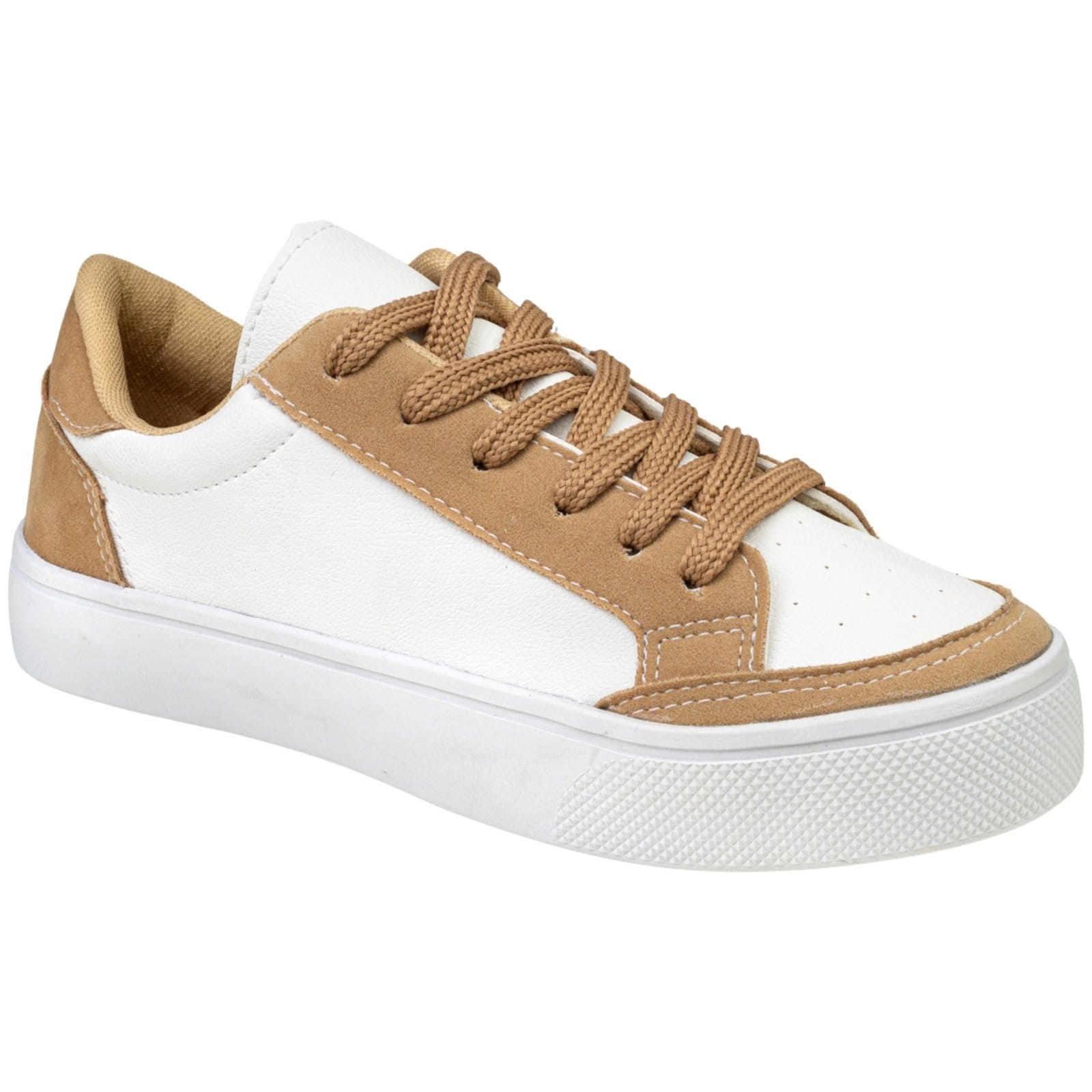 Tênis Casual Feminino Retrocore Clássico Dia a Dia Flatform Moda Confortável Via Angel 8201 e