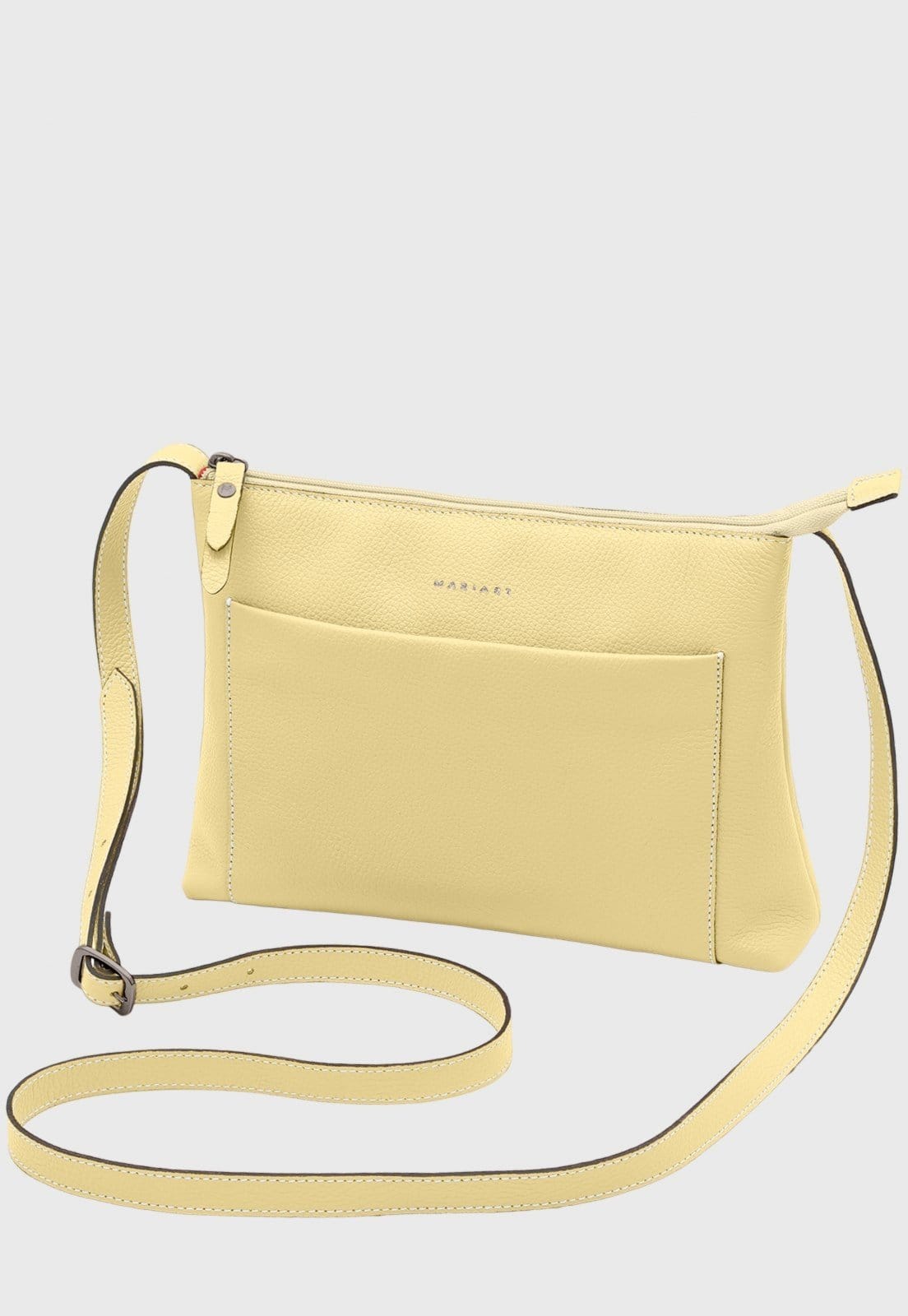 Bolsa Transversal Couro Mariart Orquídea Manteiga