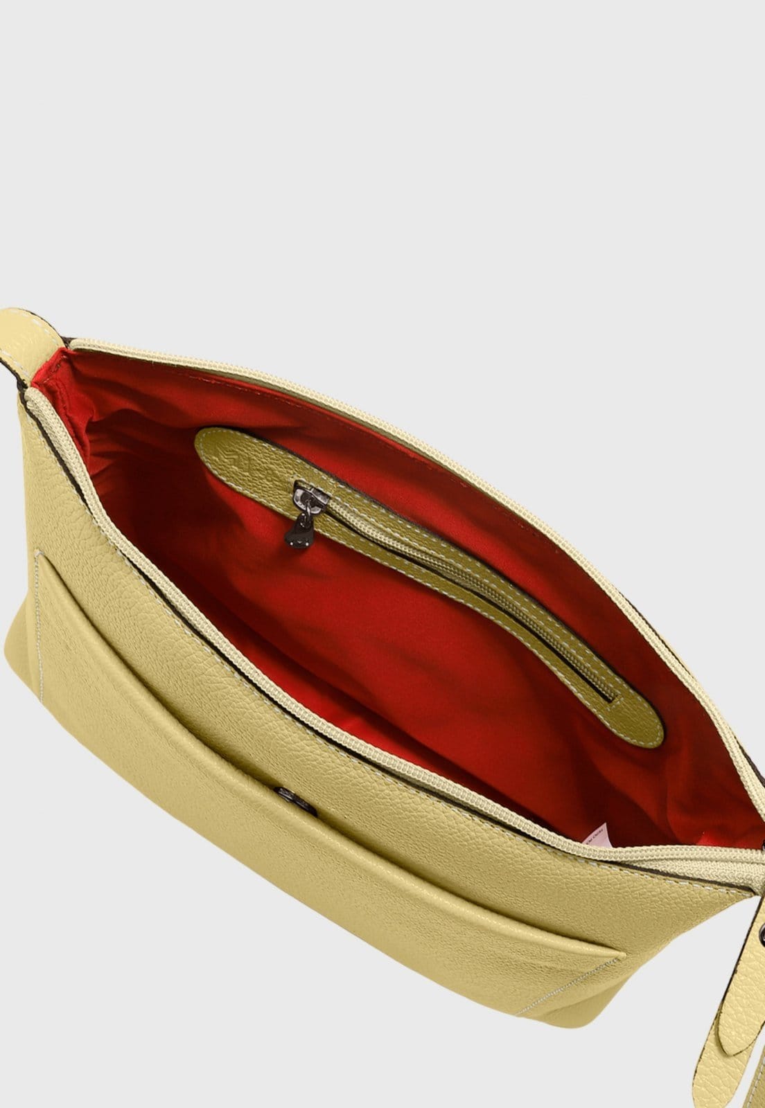 Vista 2 Bolsa Transversal Couro Mariart Orquídea Manteiga Mariart amarelo