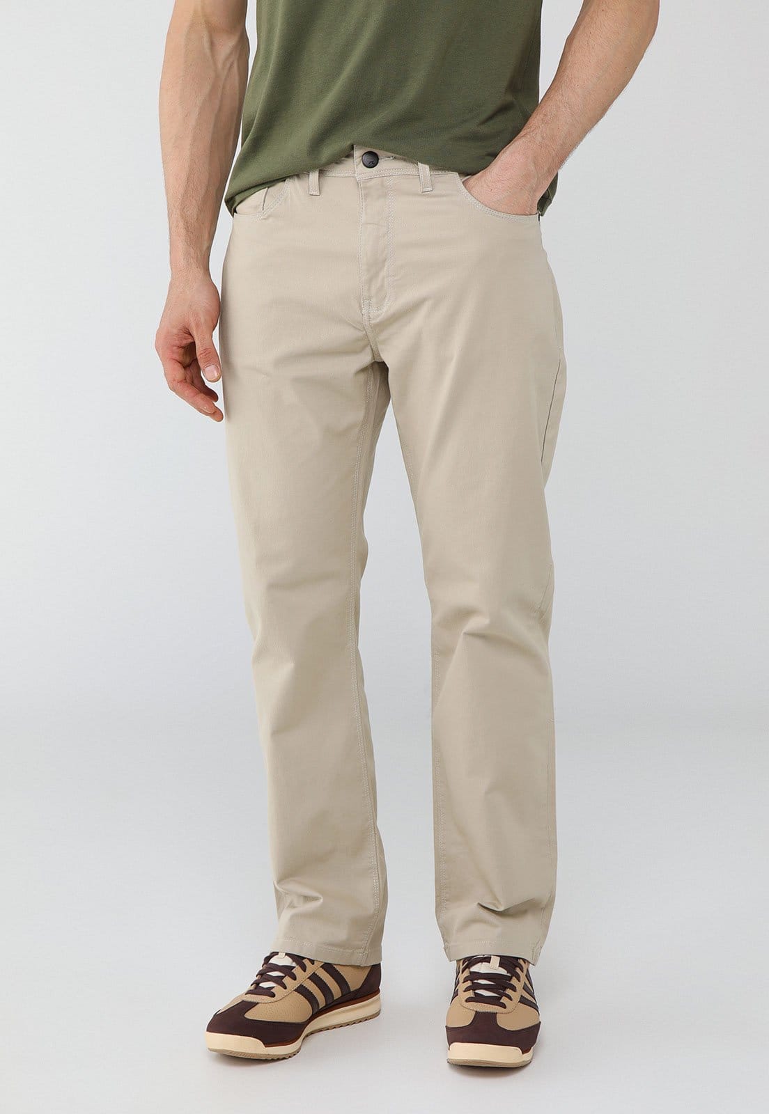 Calça Masculina Rusty Quiet Reta Aveia