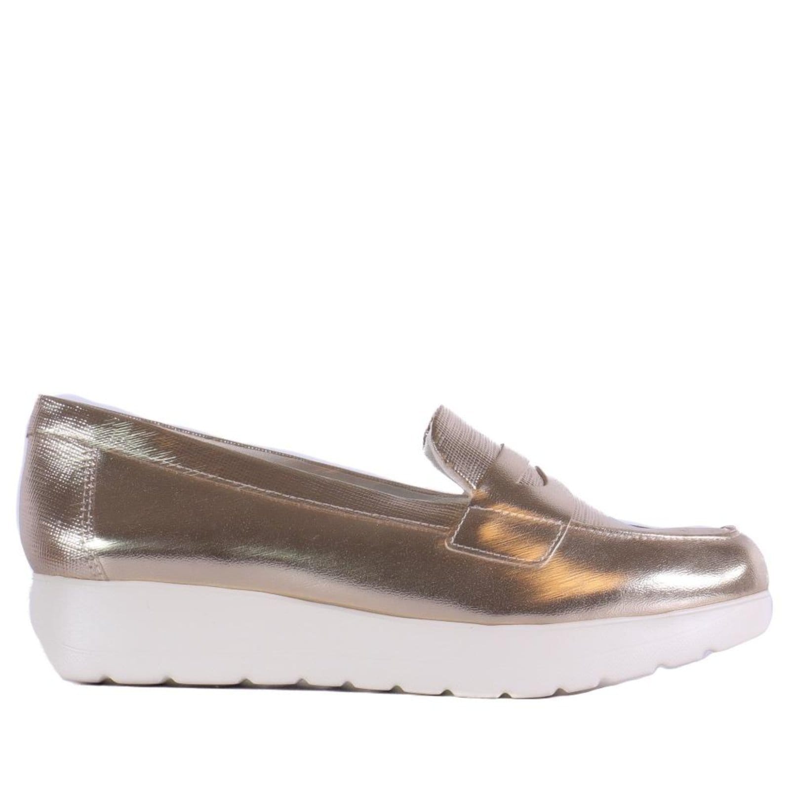 Mocassim Comfortflex Feminino 25-59401 Ouro