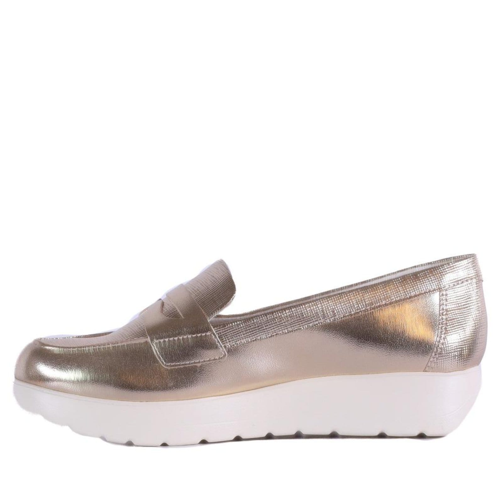 Vista 2 Mocassim Comfortflex Feminino 25-59401 Ouro Comfortflex incolor