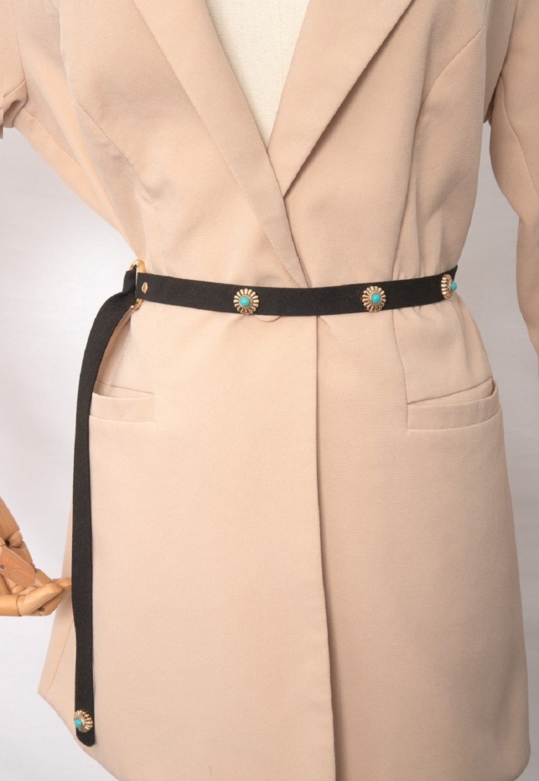 Cinto Cabanafree MARRAÇÁO PRETO COM DETALHE AZUL - 2