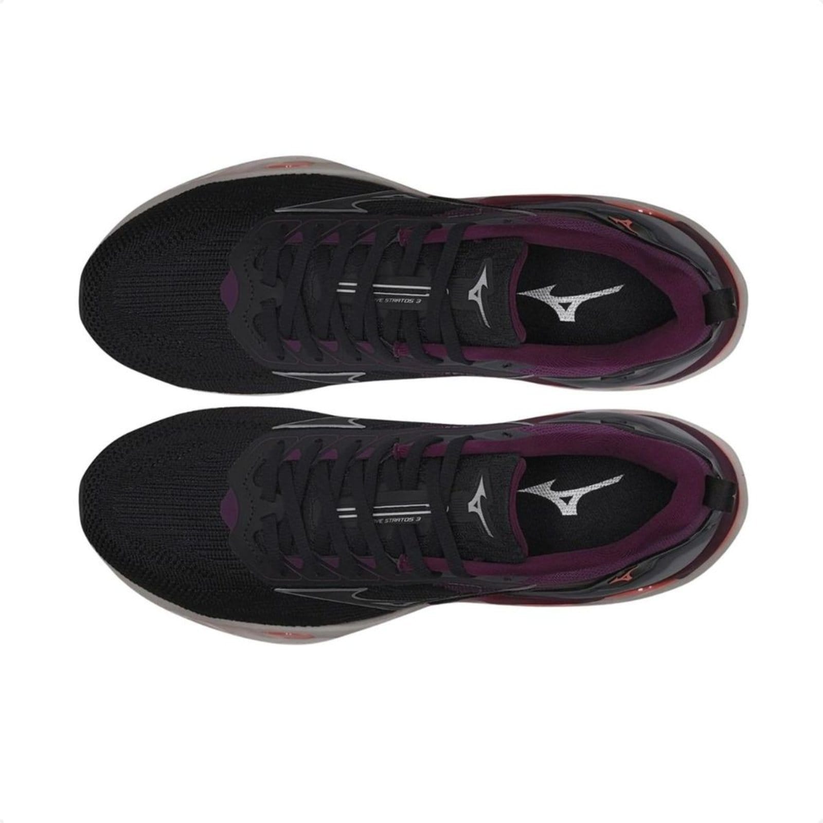 Vista 2 Tênis Running Feminino Mizuno Wave Stratos 3 Mizuno preto