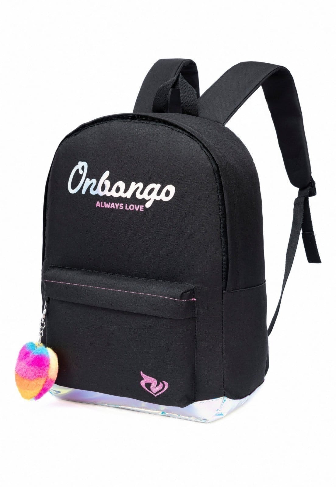 Vista 2 Mochila Onbongo Casual Resistente Espaçosa Com Chaveiro Onbongo preto