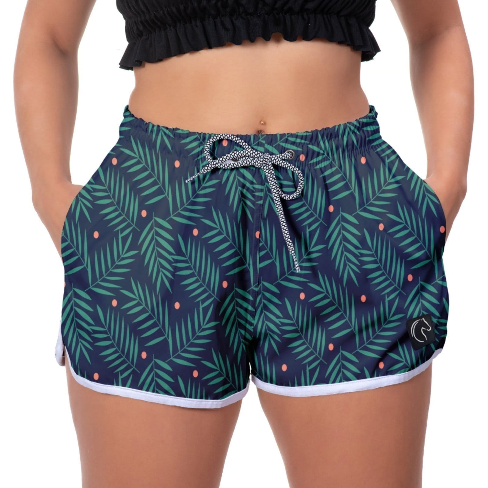 Short Feminino W2 Premium com Elástico e Cordão Ajustável Bolsos Laterais e Secagem Rápida Casual Praia ou Academia Samambaia