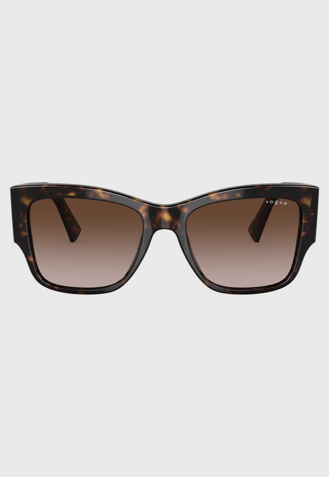Vista 2 Óculos de Sol Feminino Vogue Acetato Tartaruga Vogue marrom