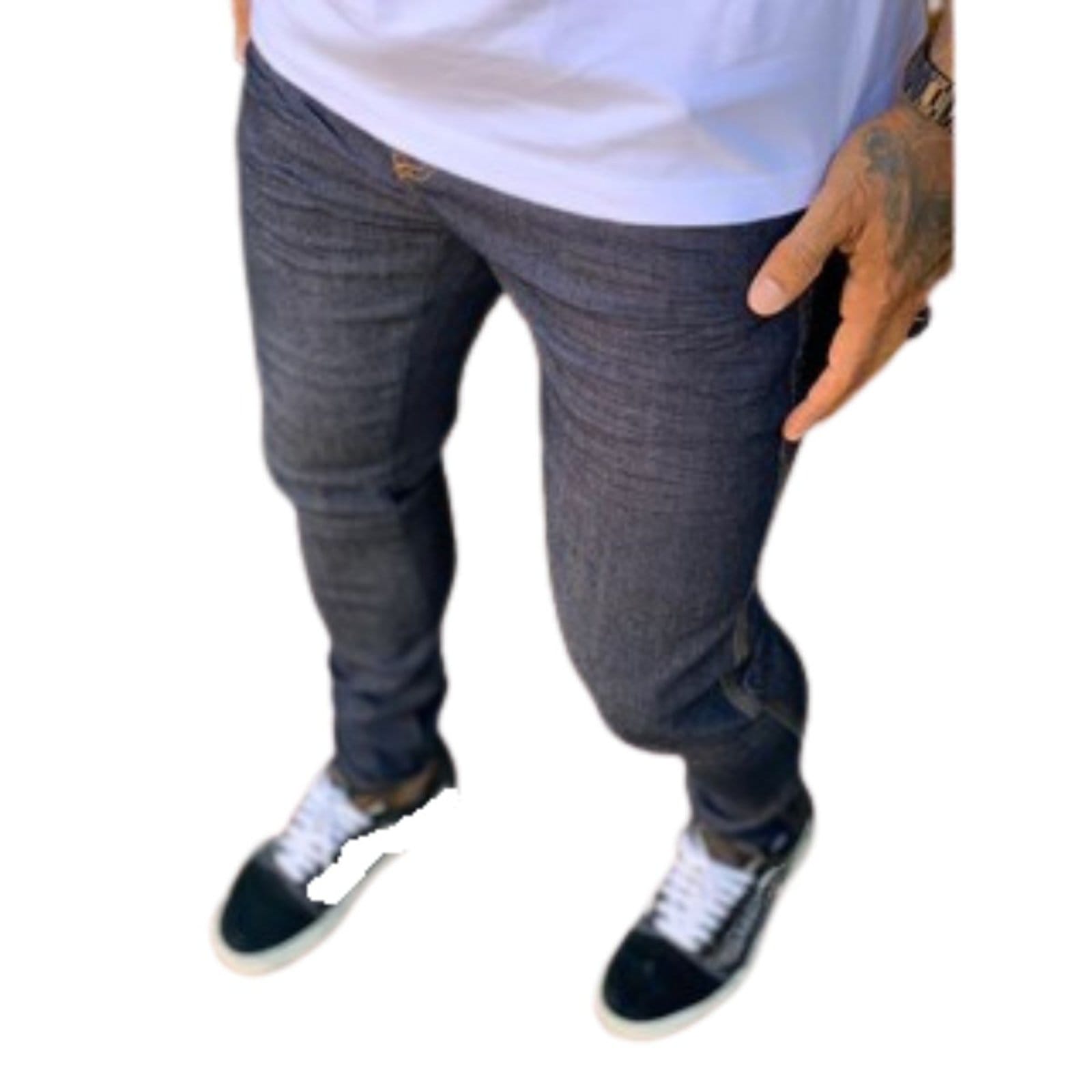 Vista 2 Calça Masculina Basica Jeans Loka ão Jeans Loka azul/azul marinho