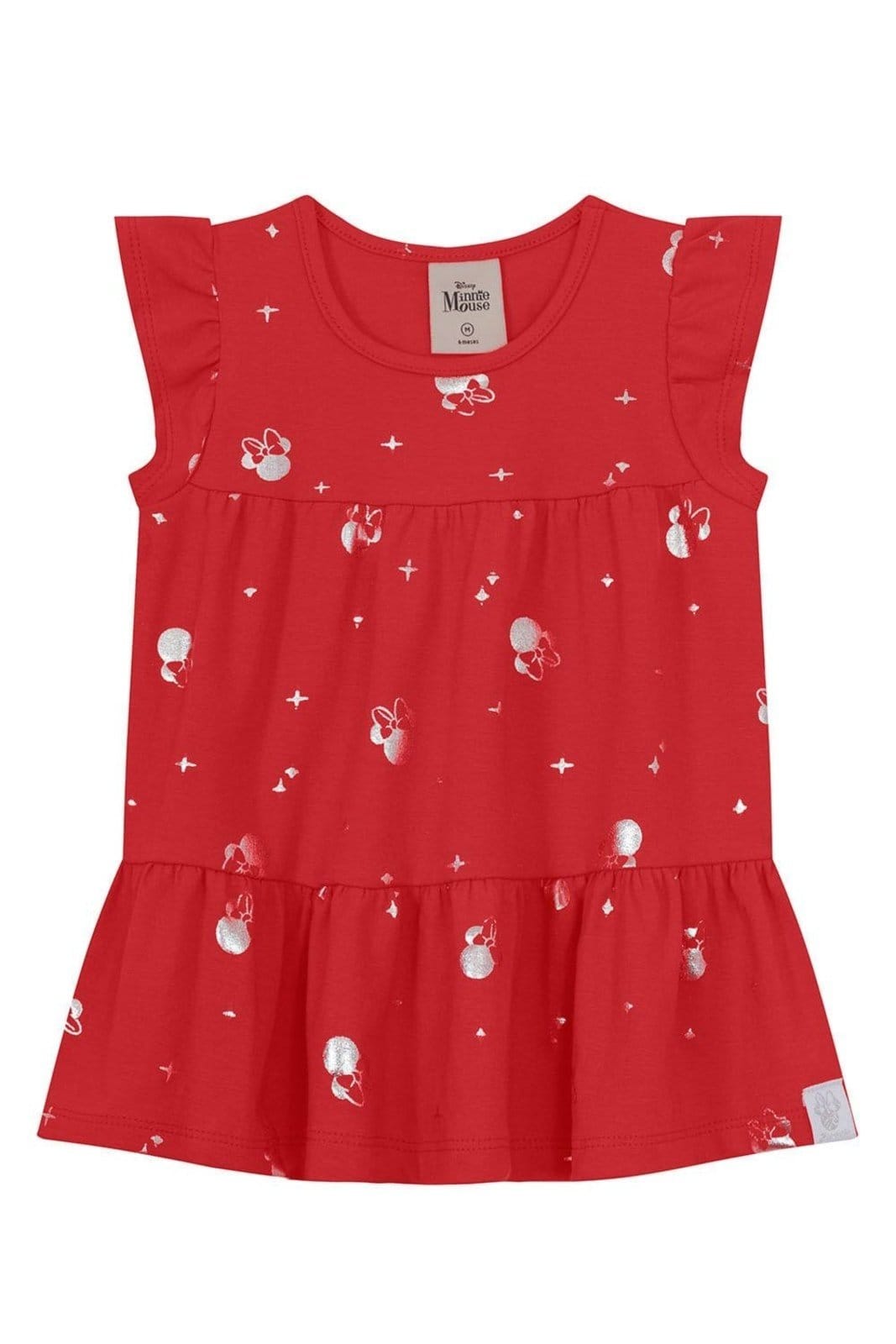 Vista 2 Infantil - Vestido minnie Mundi Brandili vermelho