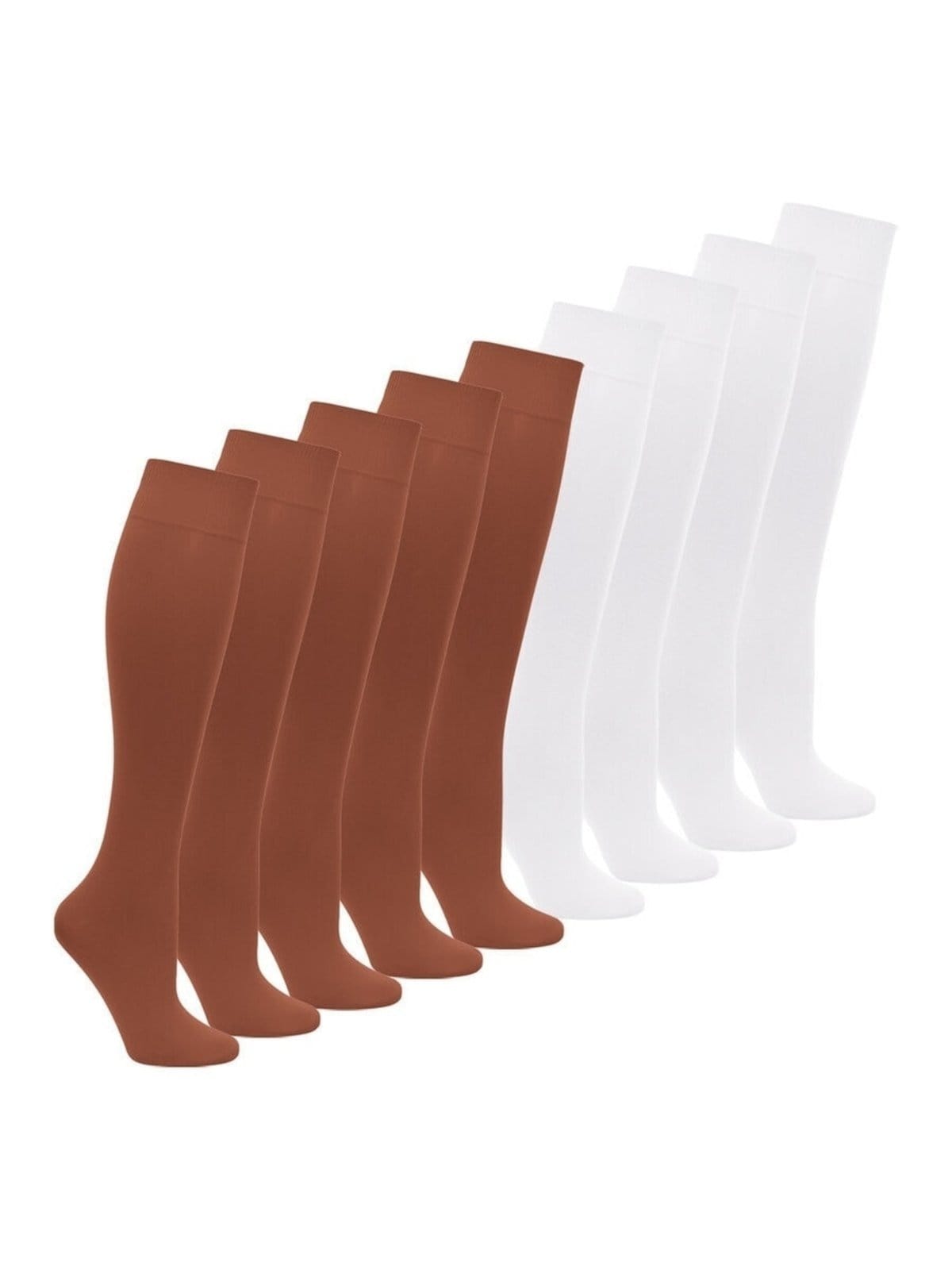 Kit 9 Pares de Meias 3/4 Fio 40 Opaca Loba