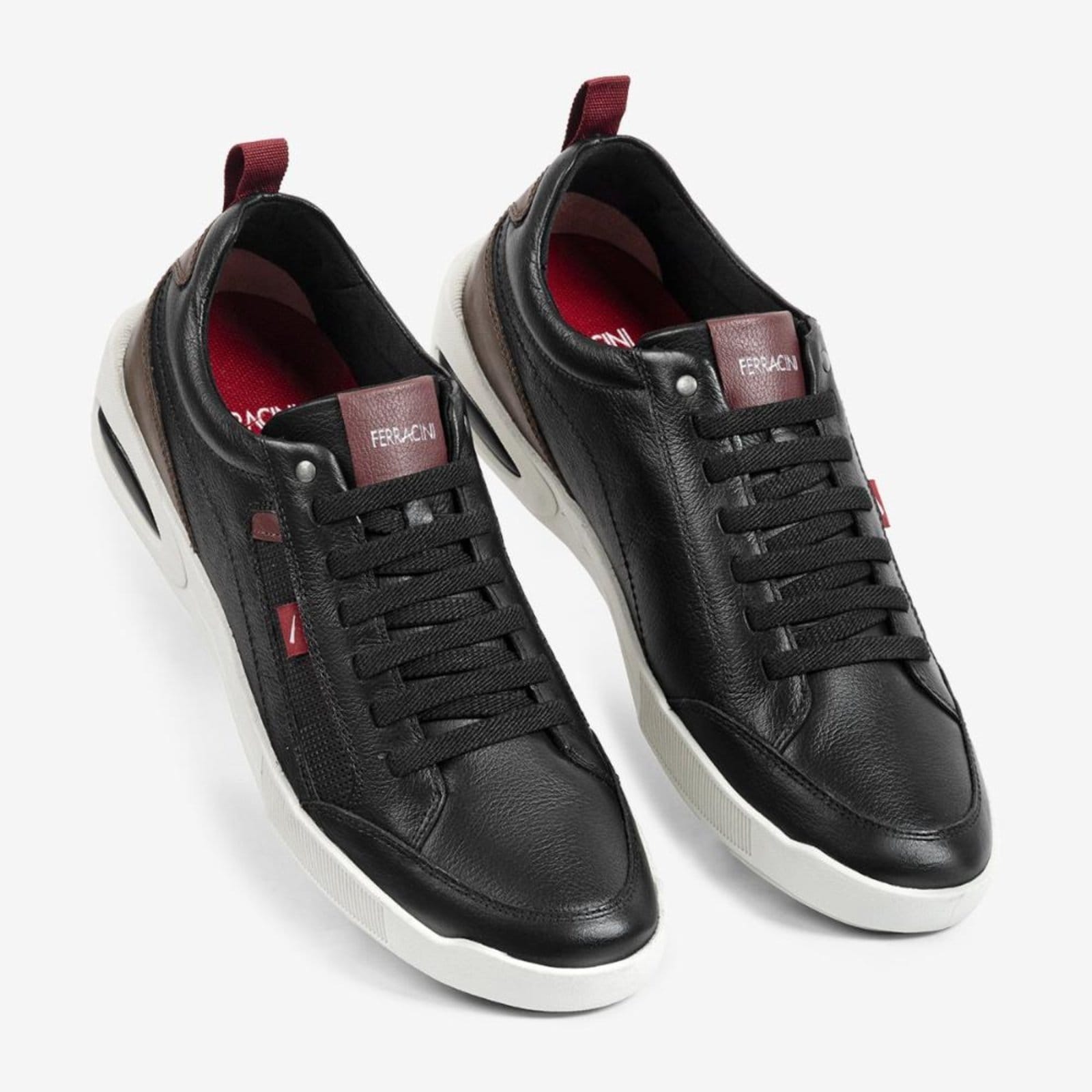 Vista 2 Sapatênis Masculino de Couro Pulse Ferracini 2271B FERRACINI preto