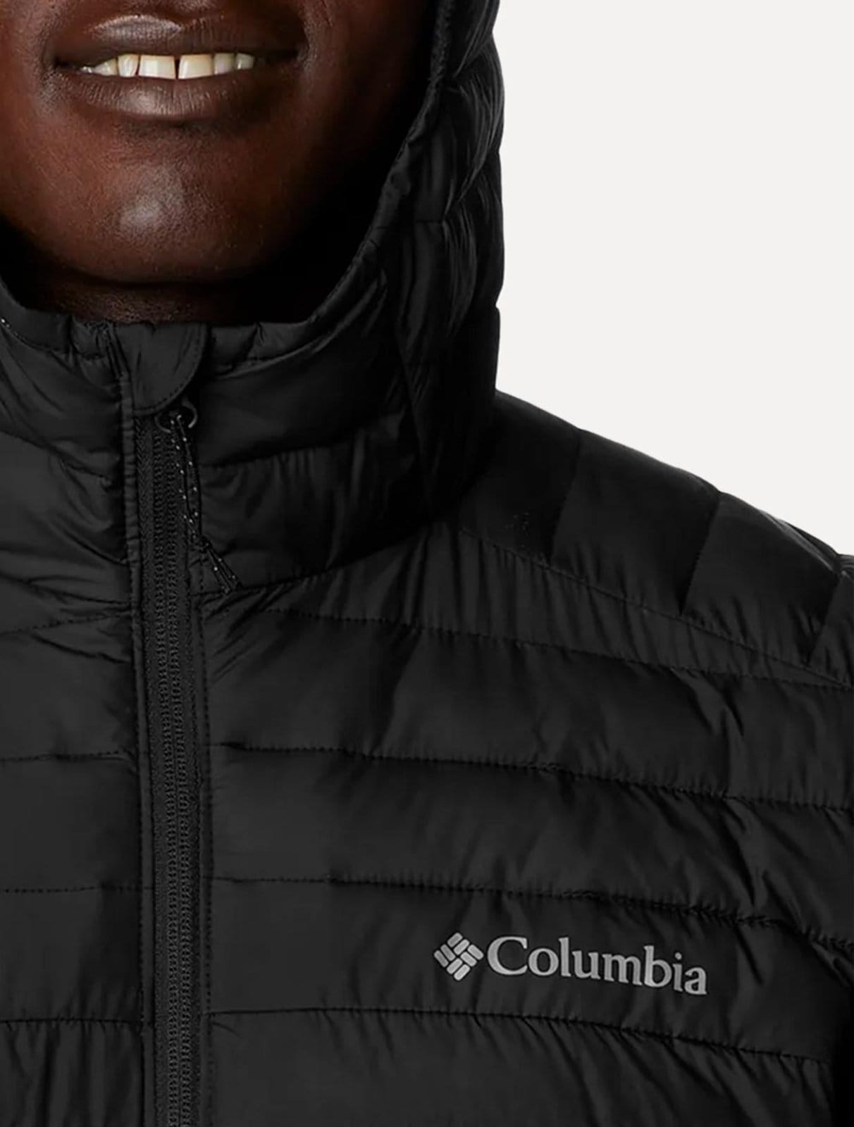 Vista 2 Jaqueta Columbia Masculina Silver Falls II Hooded Preta Columbia preto silver